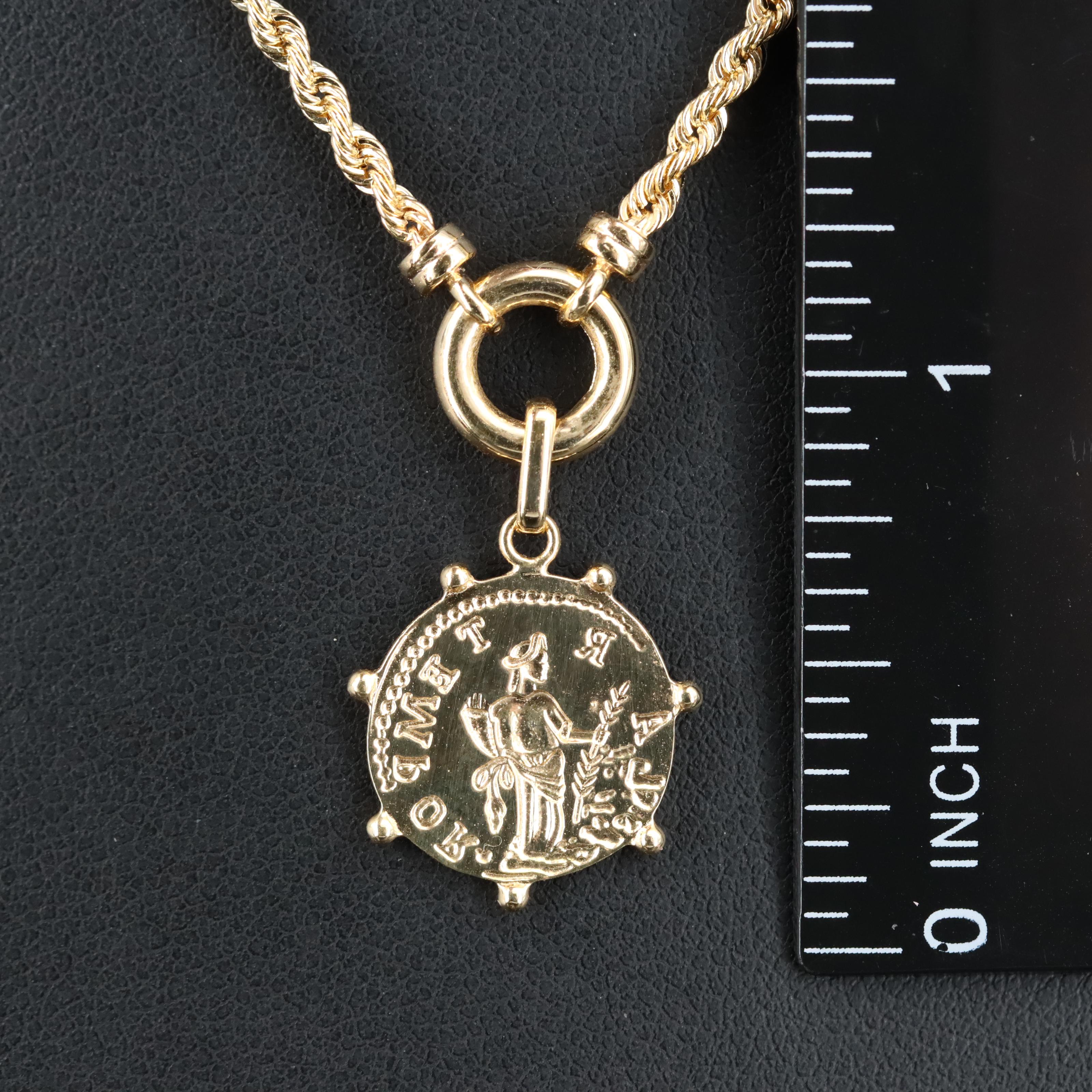 14K Replica Coin Necklace