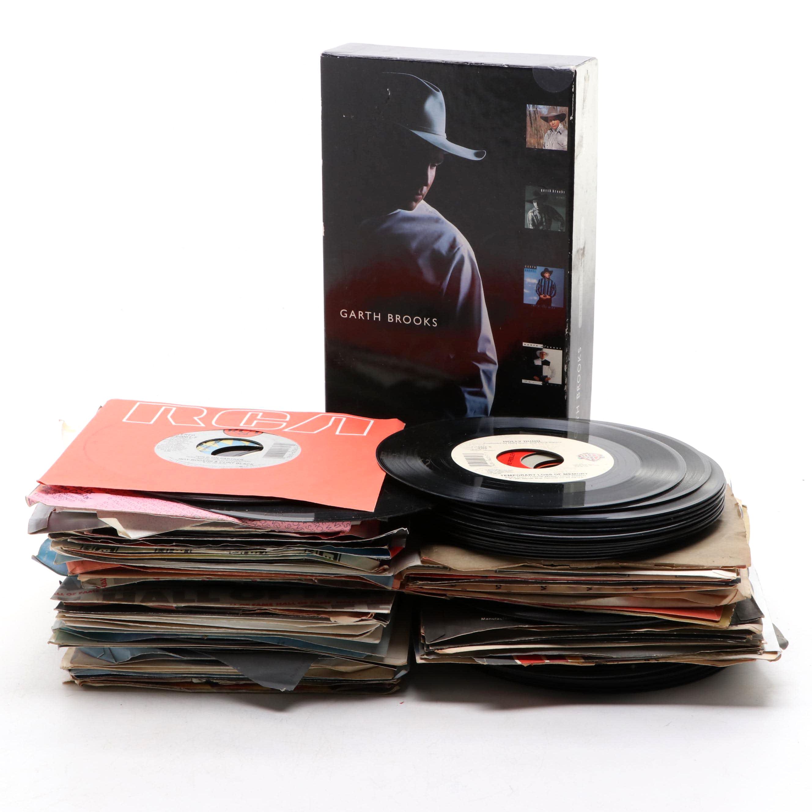 Elvis Presley, Dolly Parton, and More Vinyl Singles with Garth Brooks CD Box Set