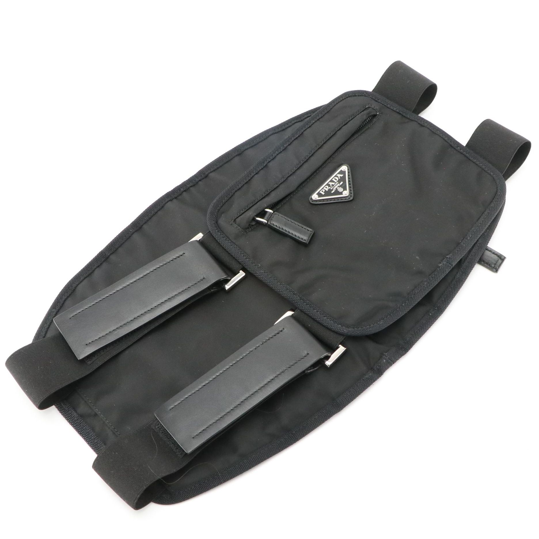 Prada Marsupio Belt Bag in Black Tessuto Nylon with Box