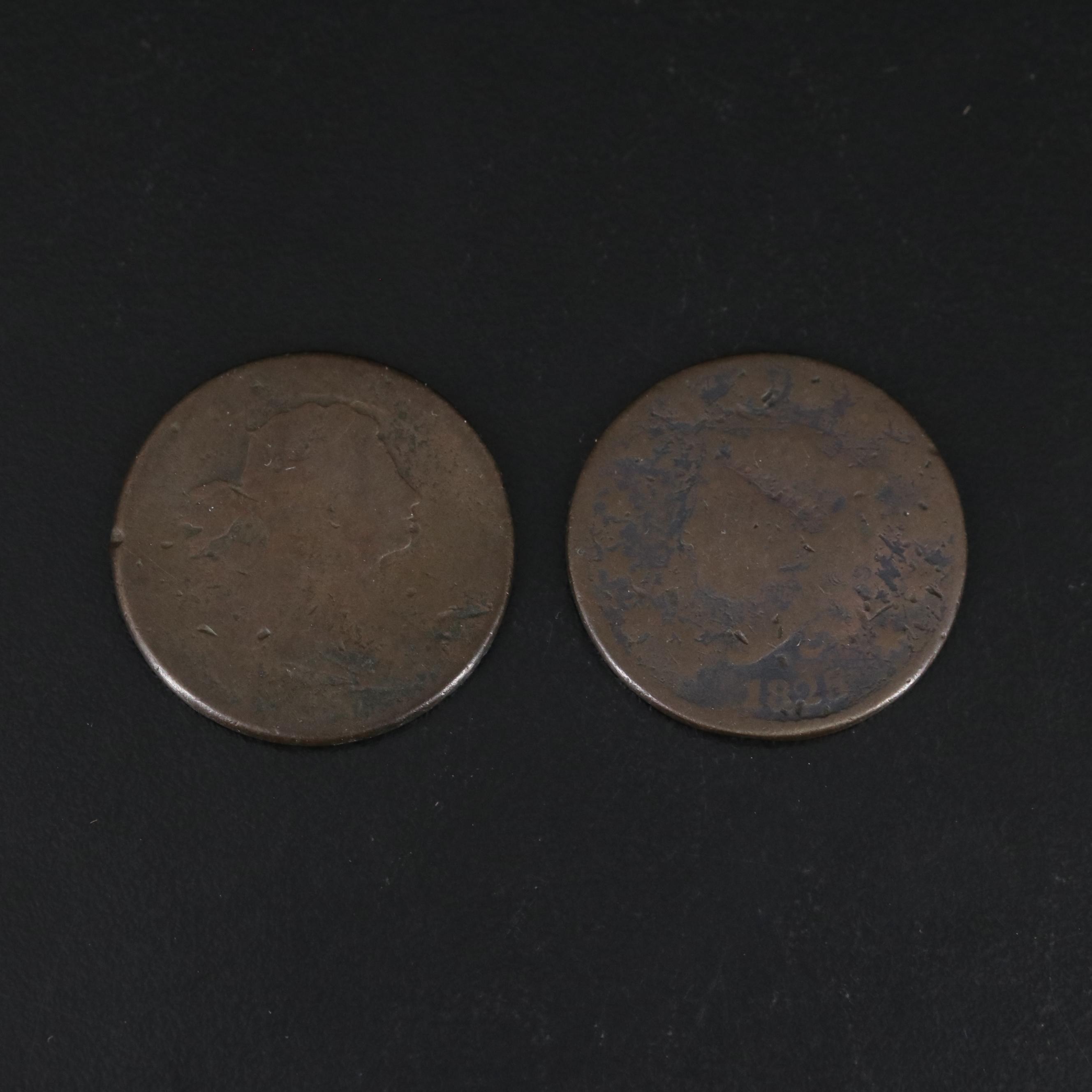 1803 and 1825 U.S. Large Cents
