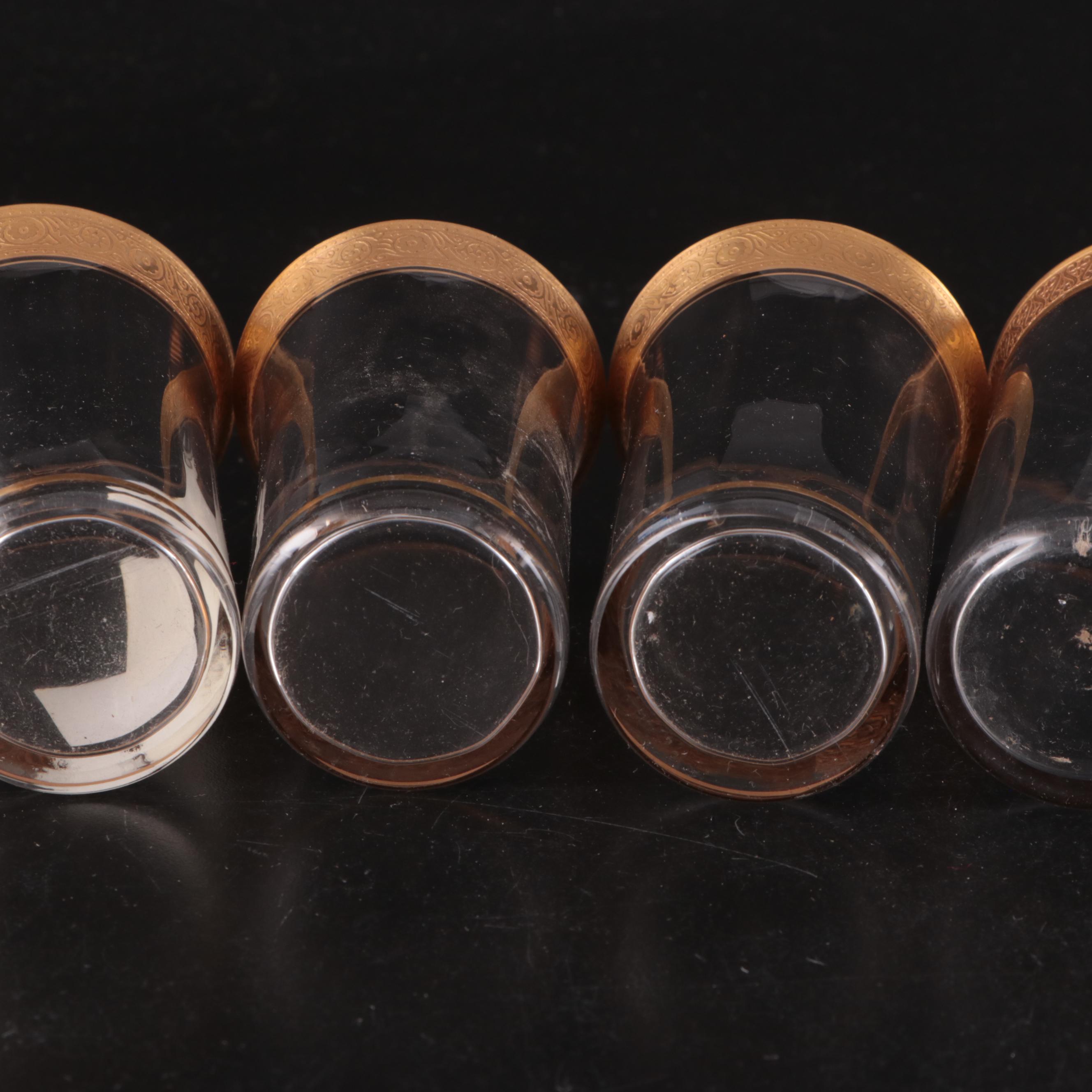 Tiffin-Franciscan and Other Gilt Rimmed Stemware and Glasses