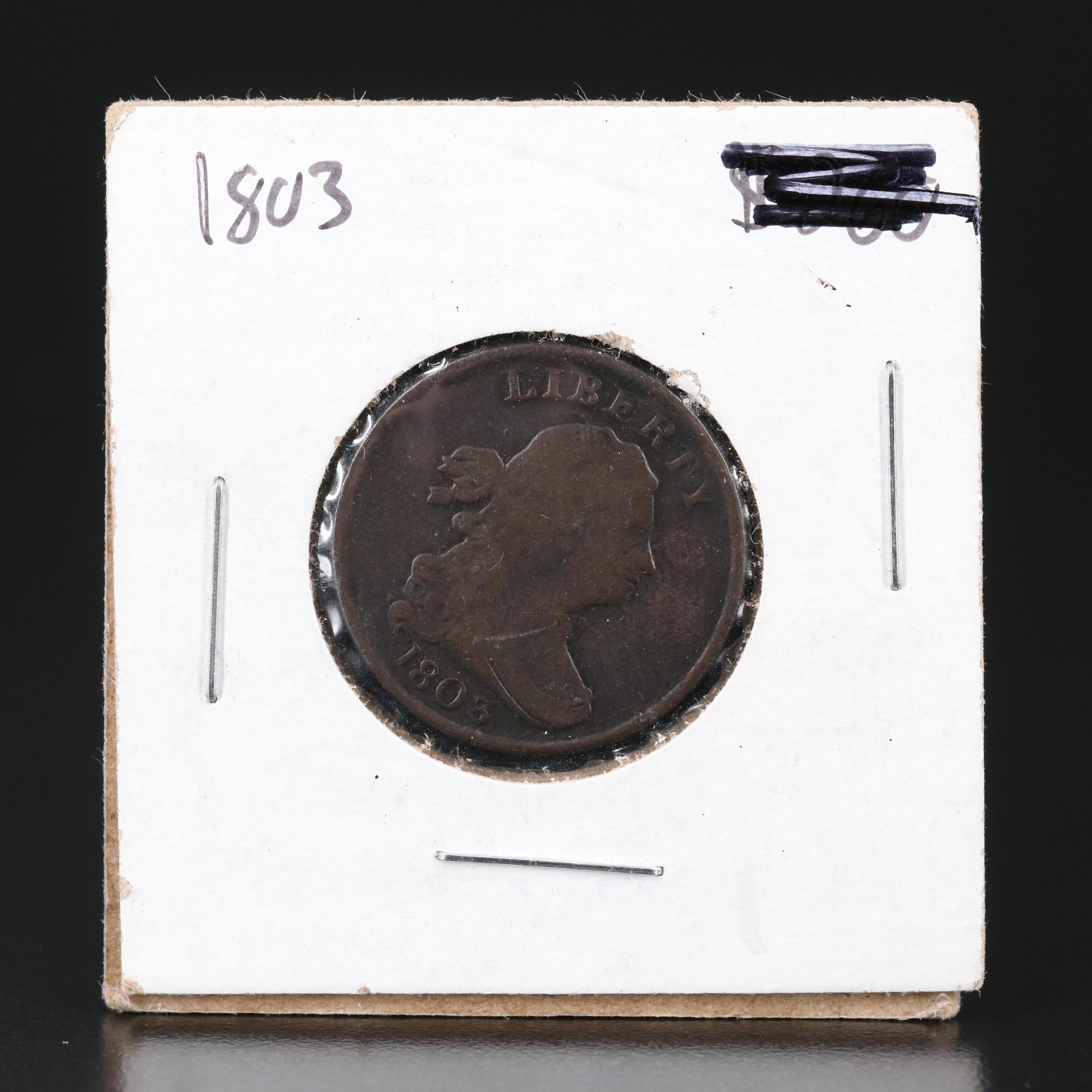 1803 Draped Bust Half Cent
