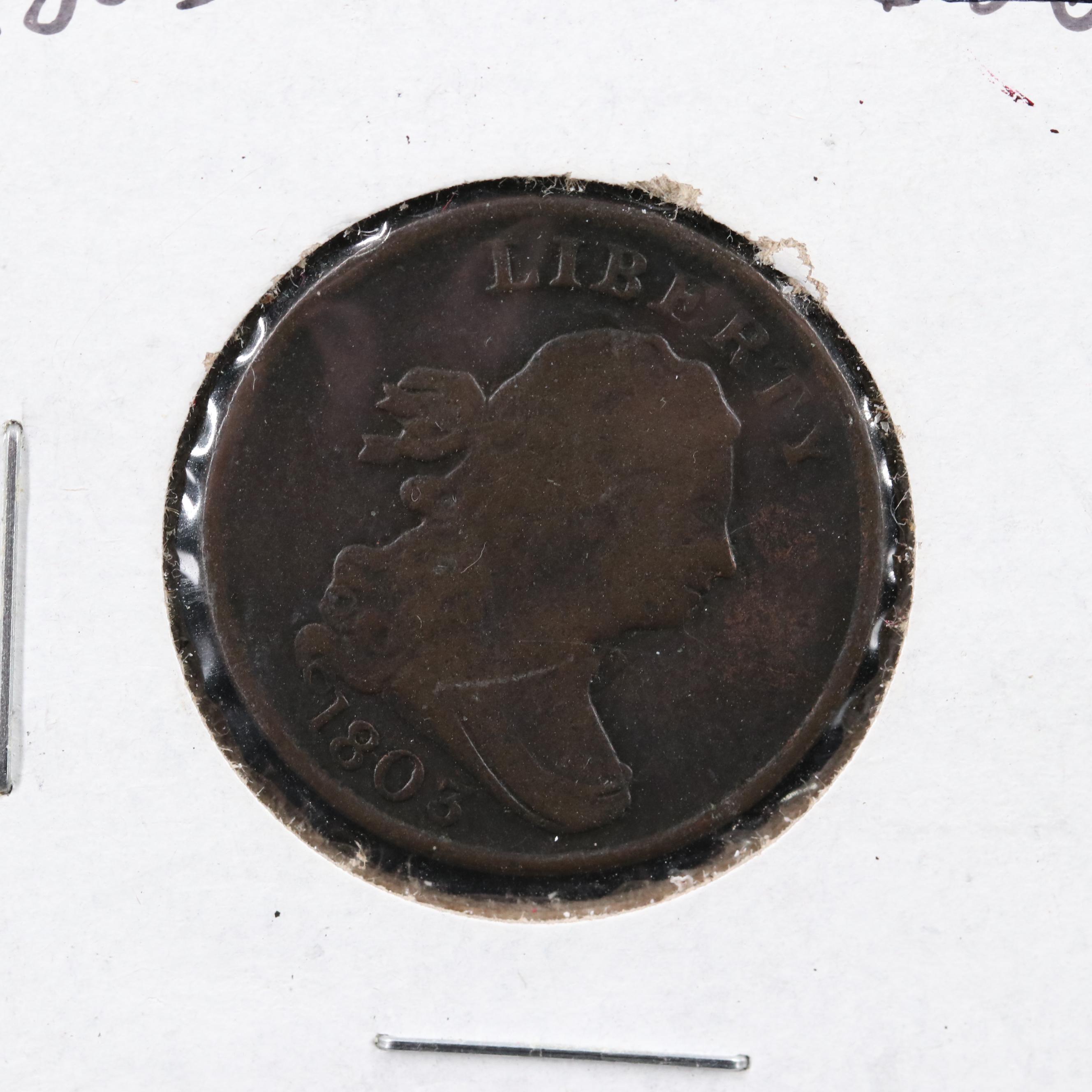 1803 Draped Bust Half Cent