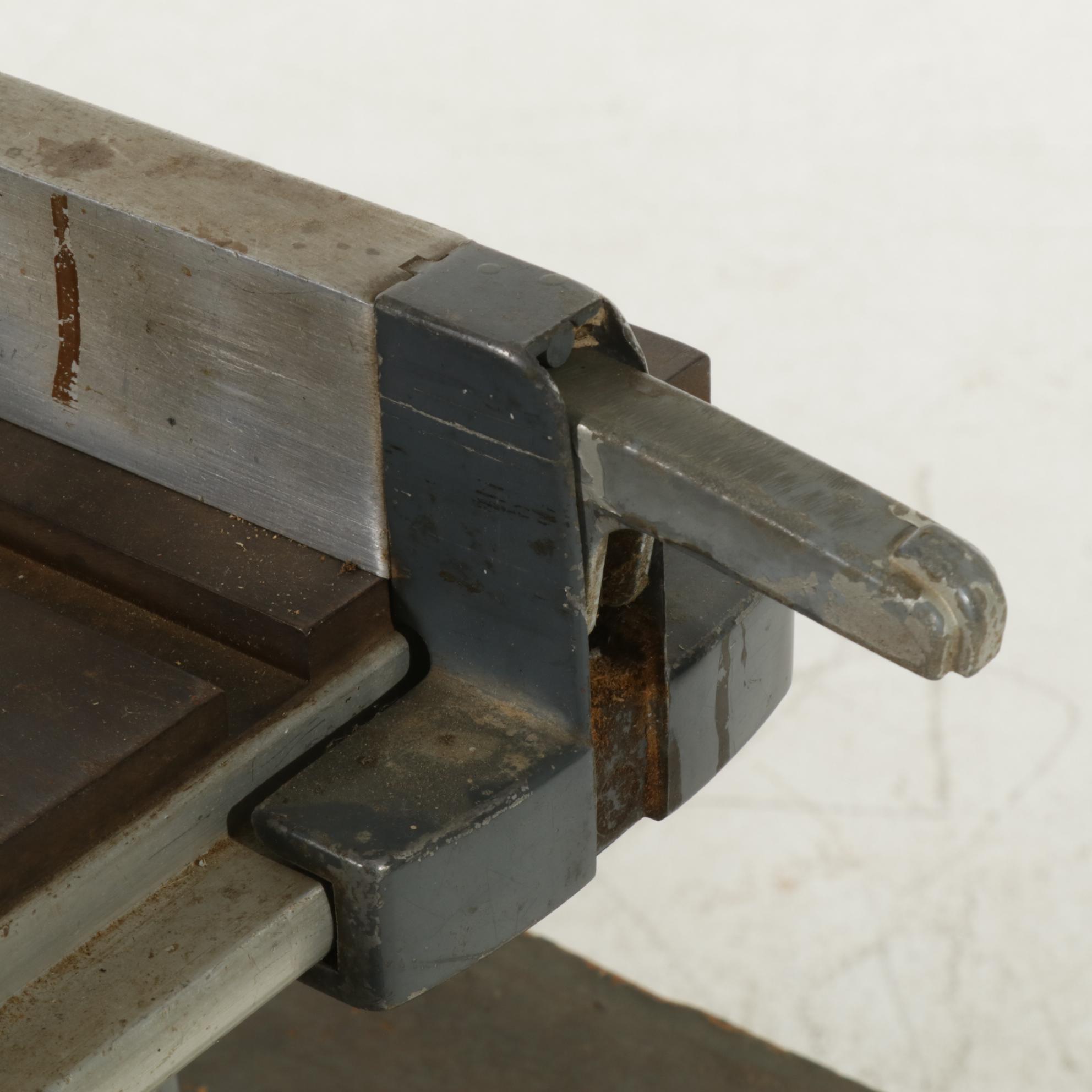 King-Seeley for Sears Craftsman 8" Tilting Arbor Bench Saw on Wood Table, 1950s