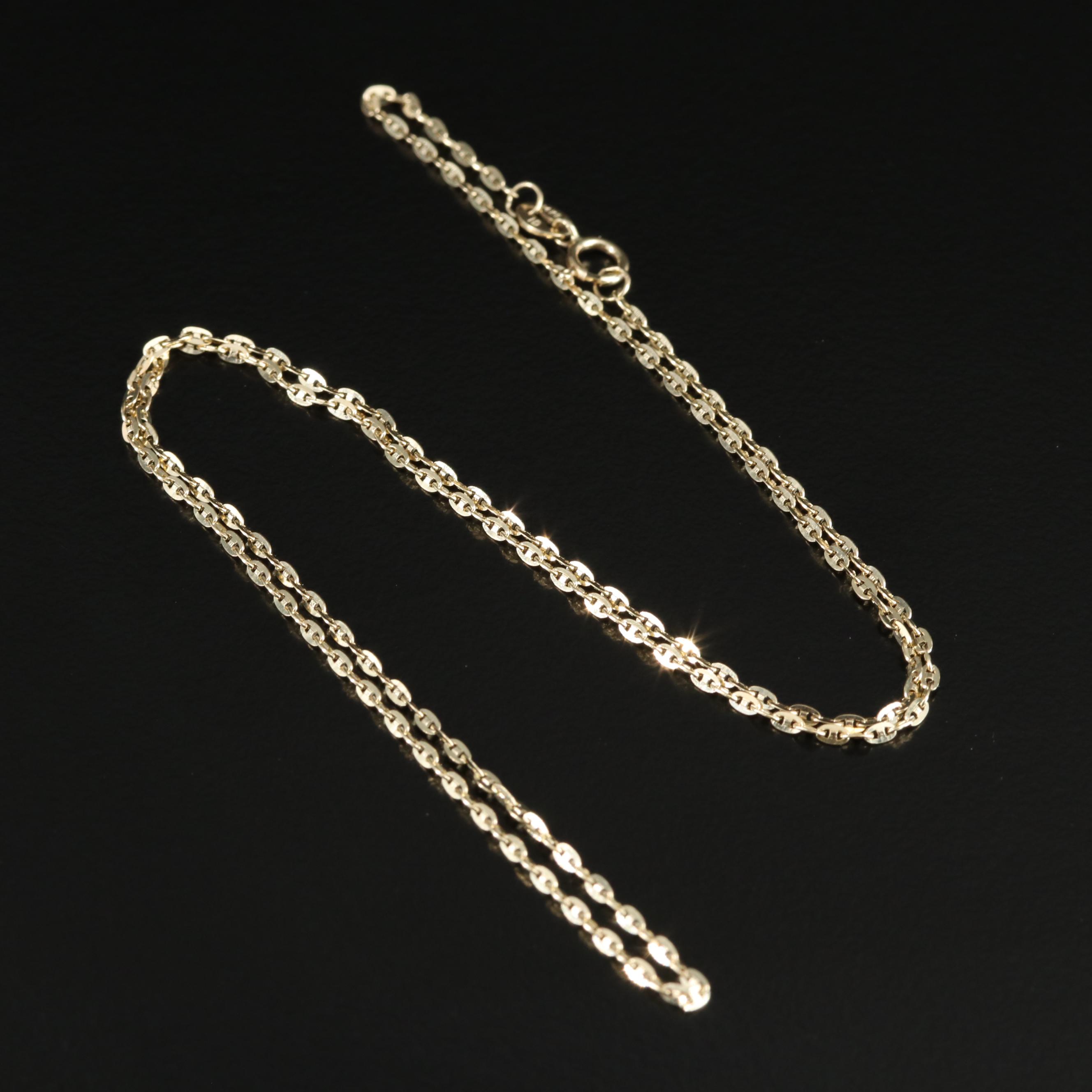 14K Mariner Link Chain Necklace