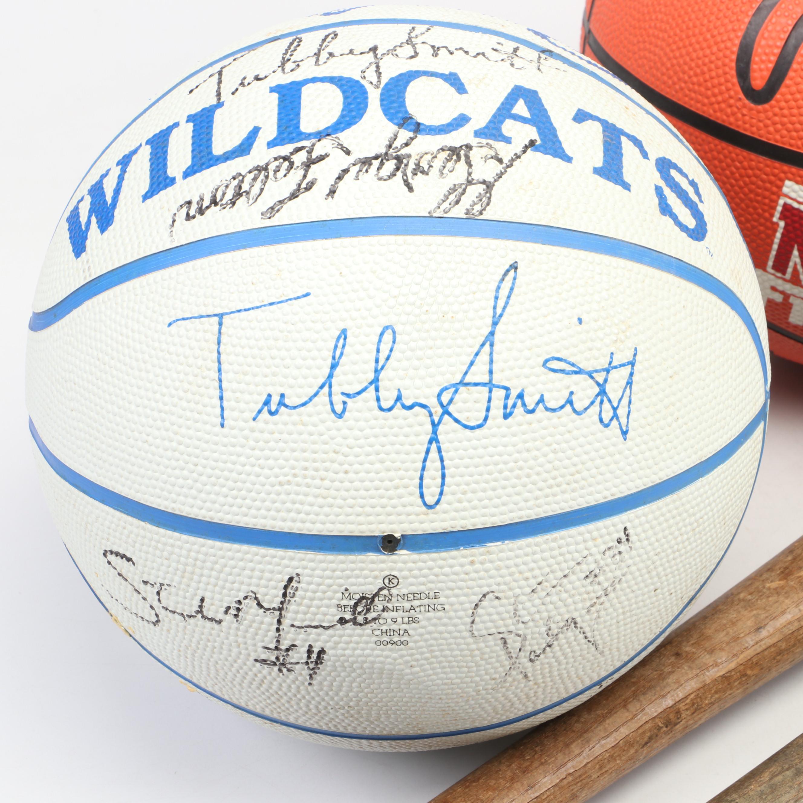 University Of Kentucky Signed Basketballs Featuring Tubby Smith with More