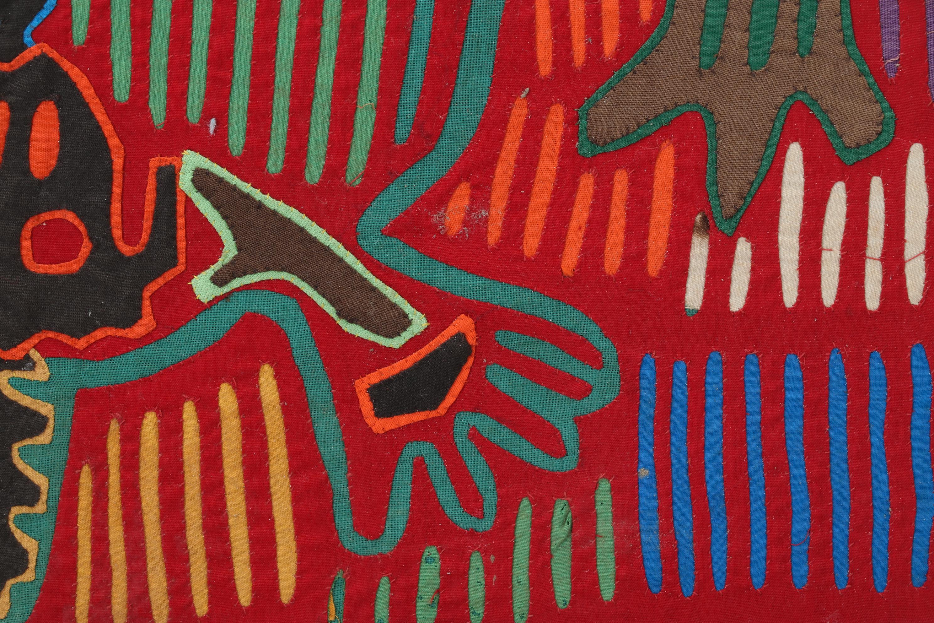 Panamanian Guna Pictorial Mola Textile Panel