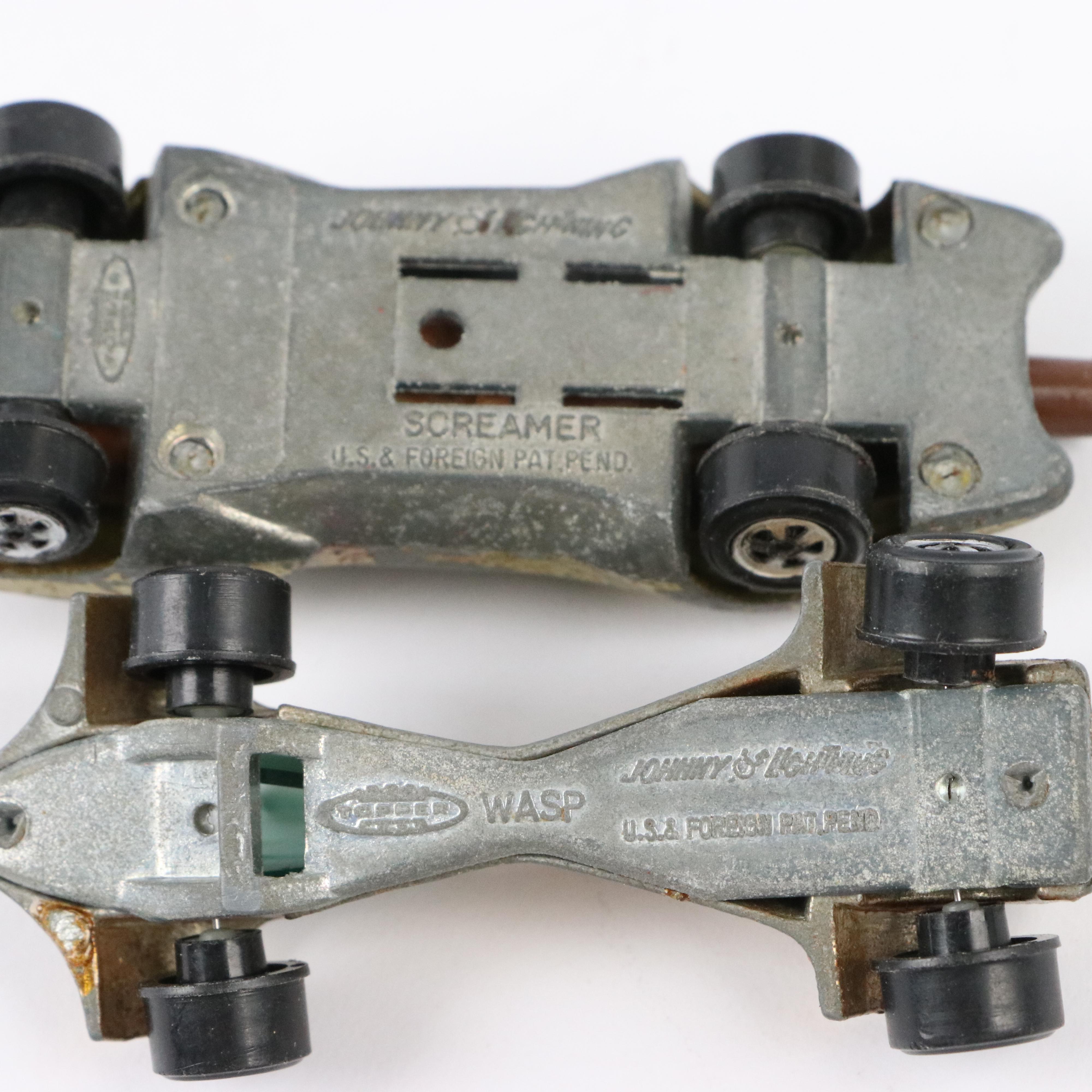 Johnny Lightning Diecast Cars Including Gold "Wasp", "Monster", "Vicious Vette"