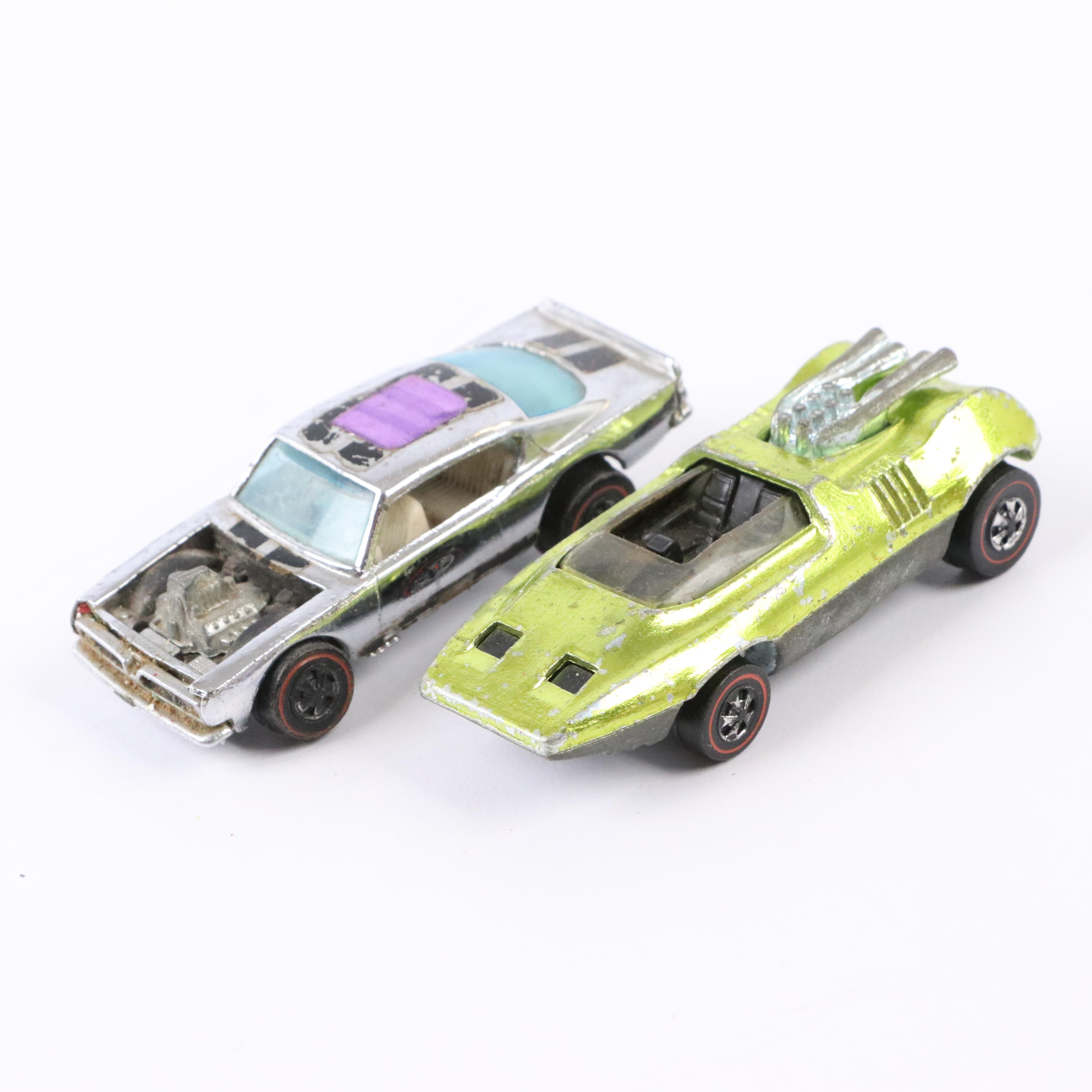 Hot Wheels Redline Diecast Cars Including "Python" and "Silhouette"