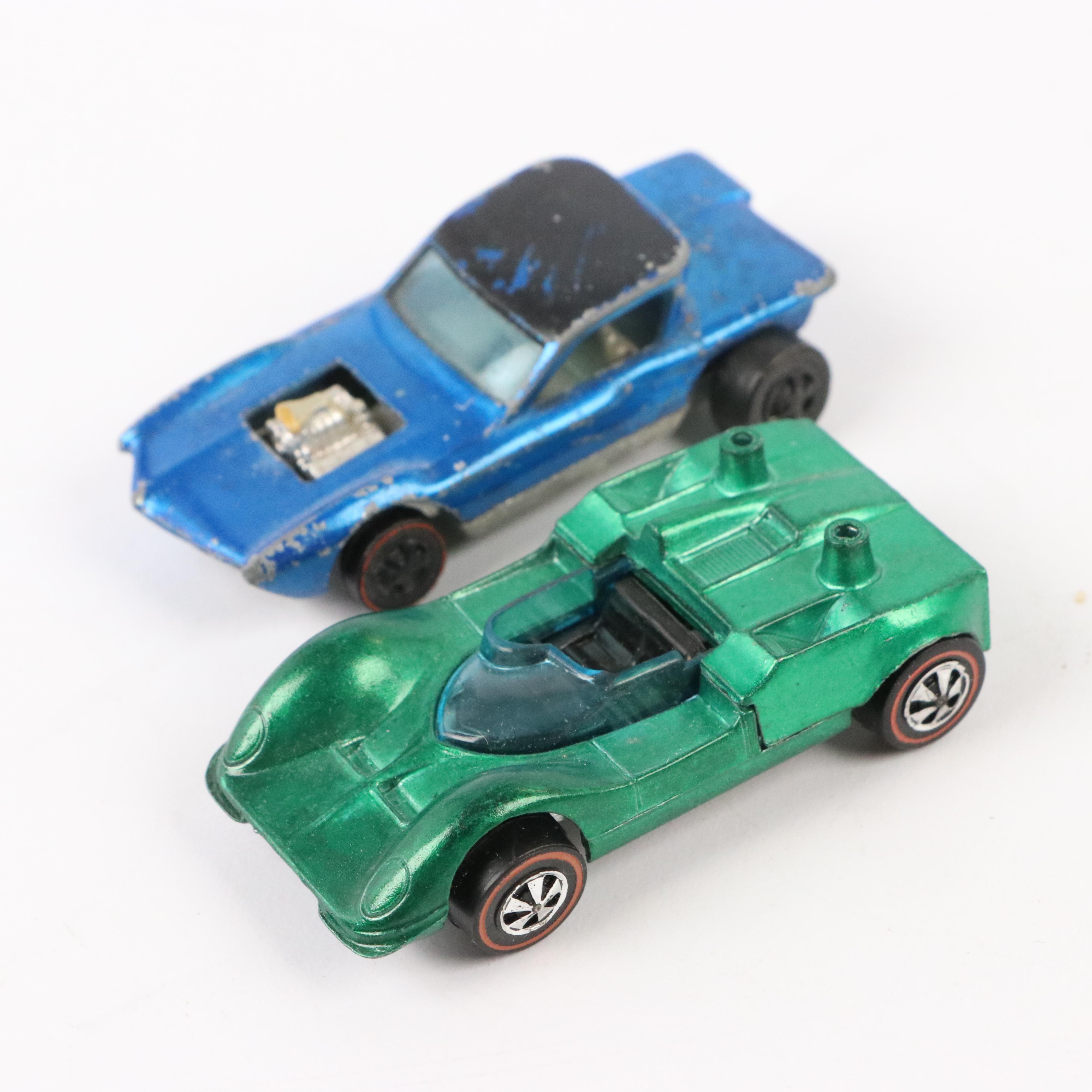 Hot Wheels Redline Diecast Cars Including "Python" and "Silhouette"