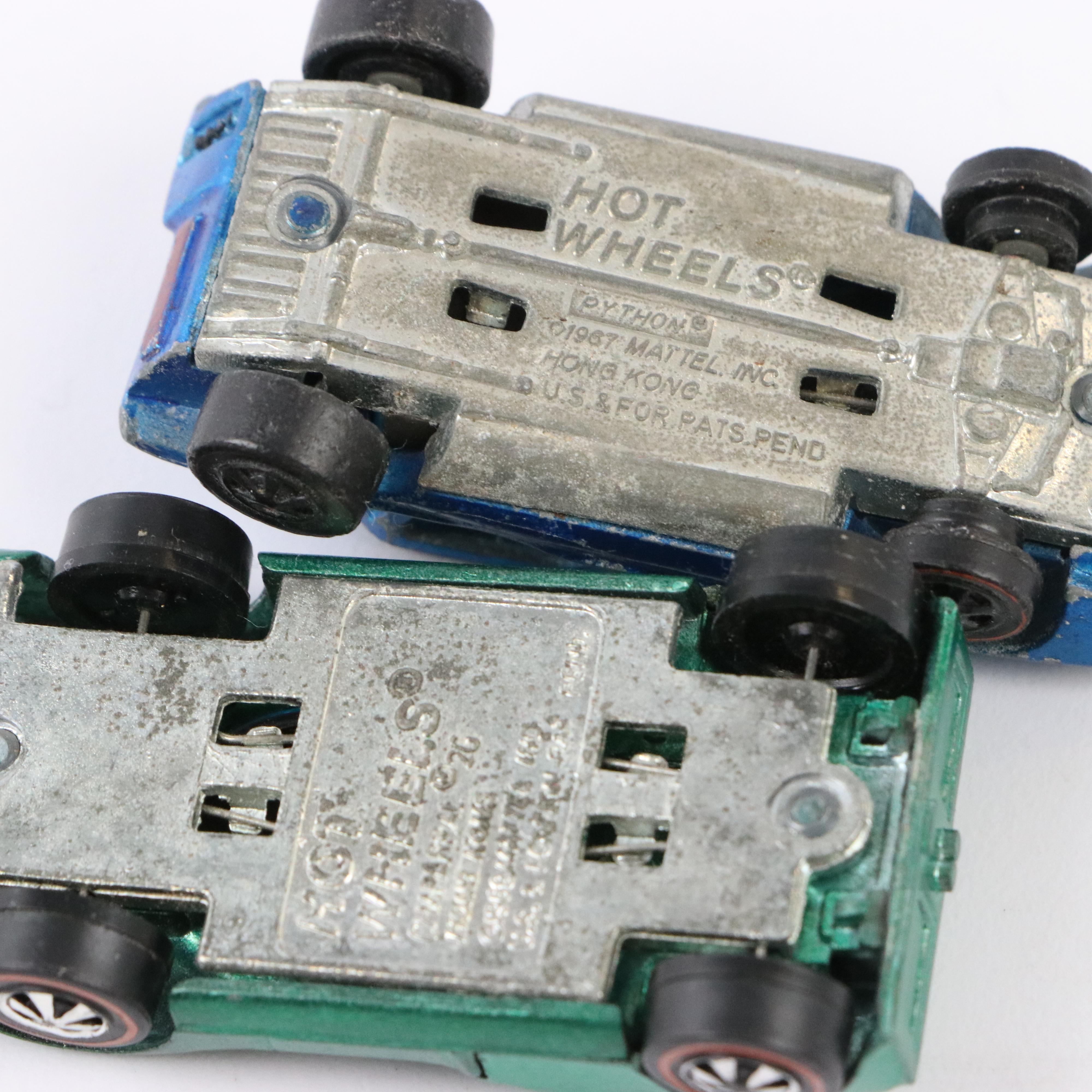 Hot Wheels Redline Diecast Cars Including "Python" and "Silhouette"