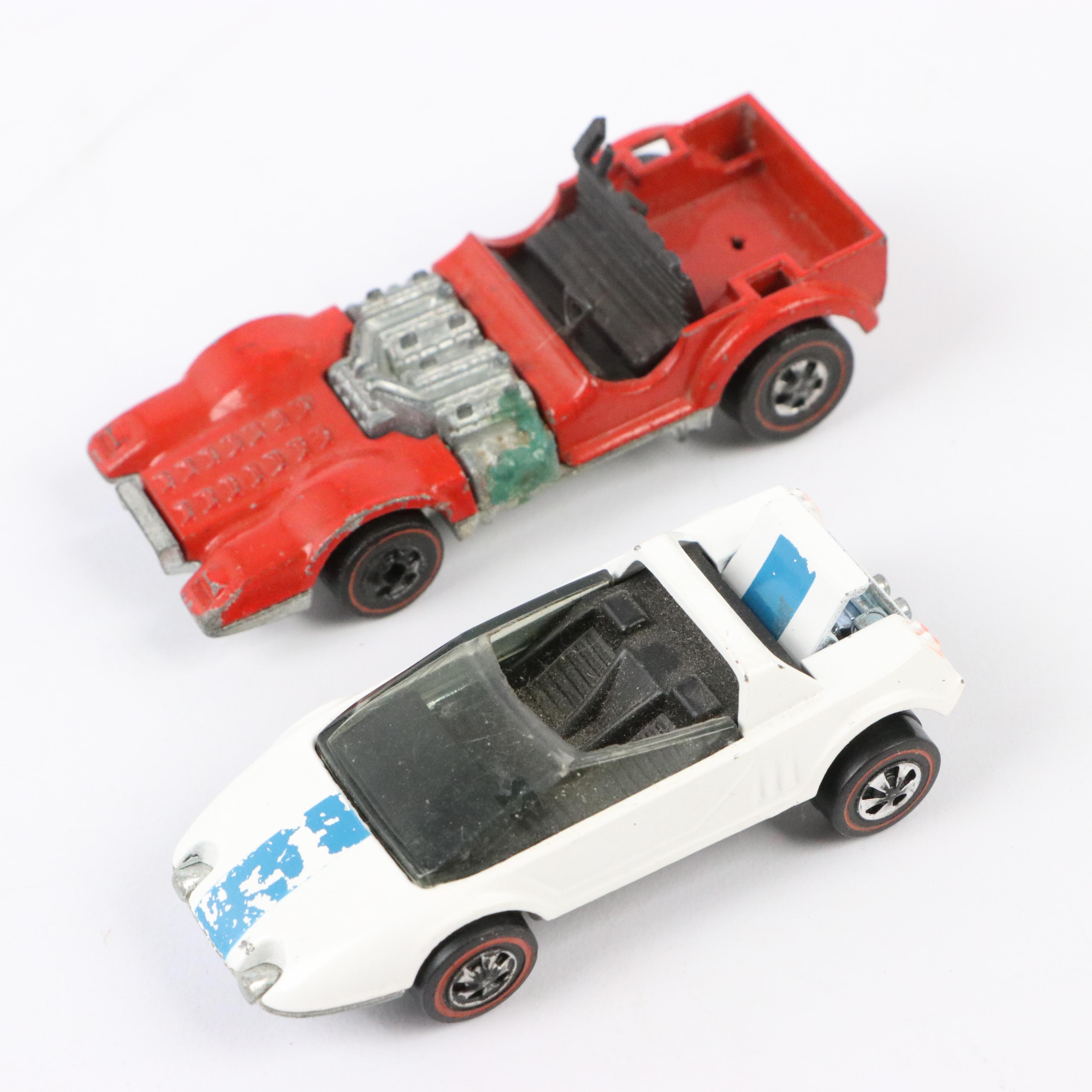 Hot Wheels Redline Diecast Cars Including "Python" and "Silhouette"