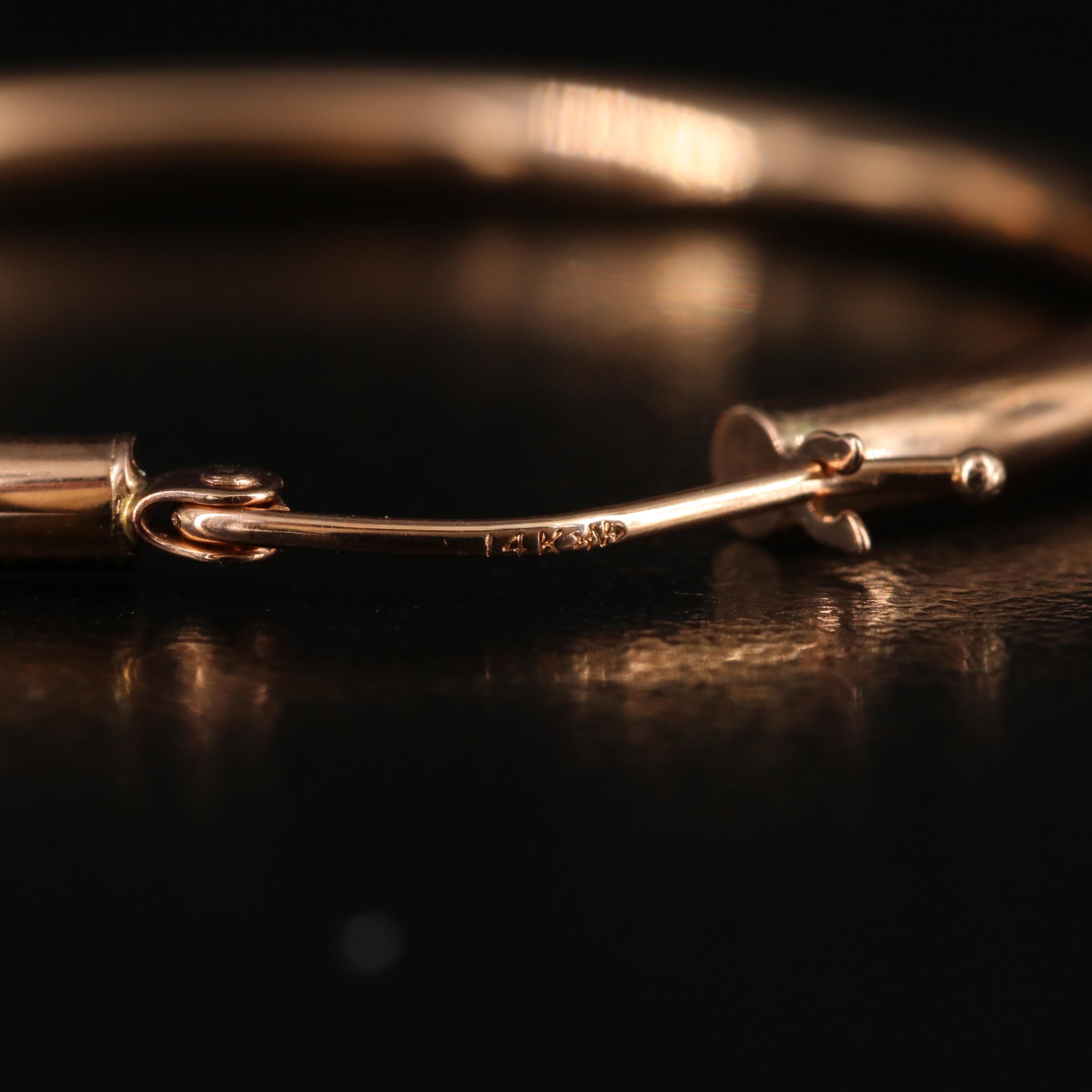 14K Rose Gold Hoop Earrings