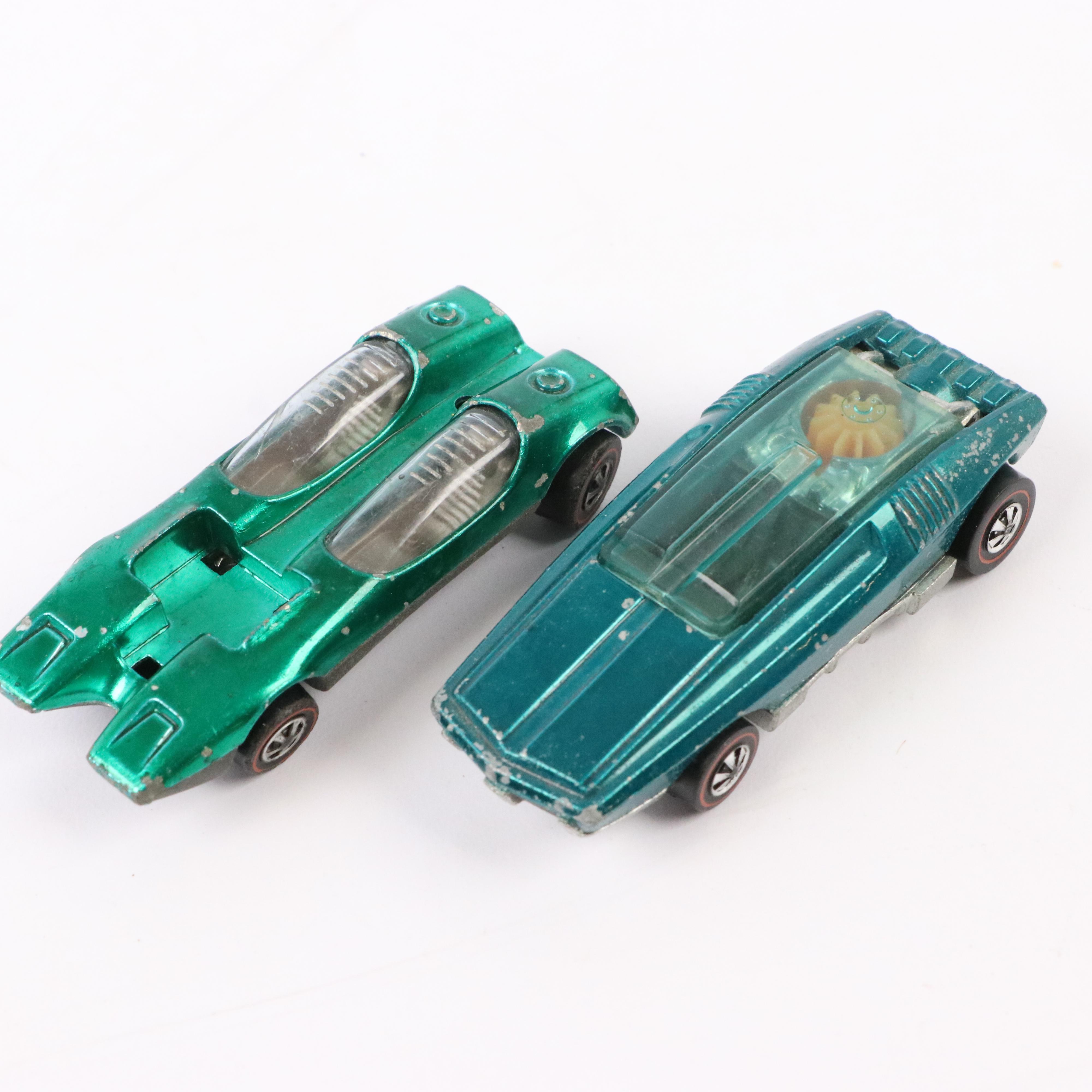 Hot Wheels Redline Diecast Cars Including "Peeping Bomb" and "Whip Creamer"