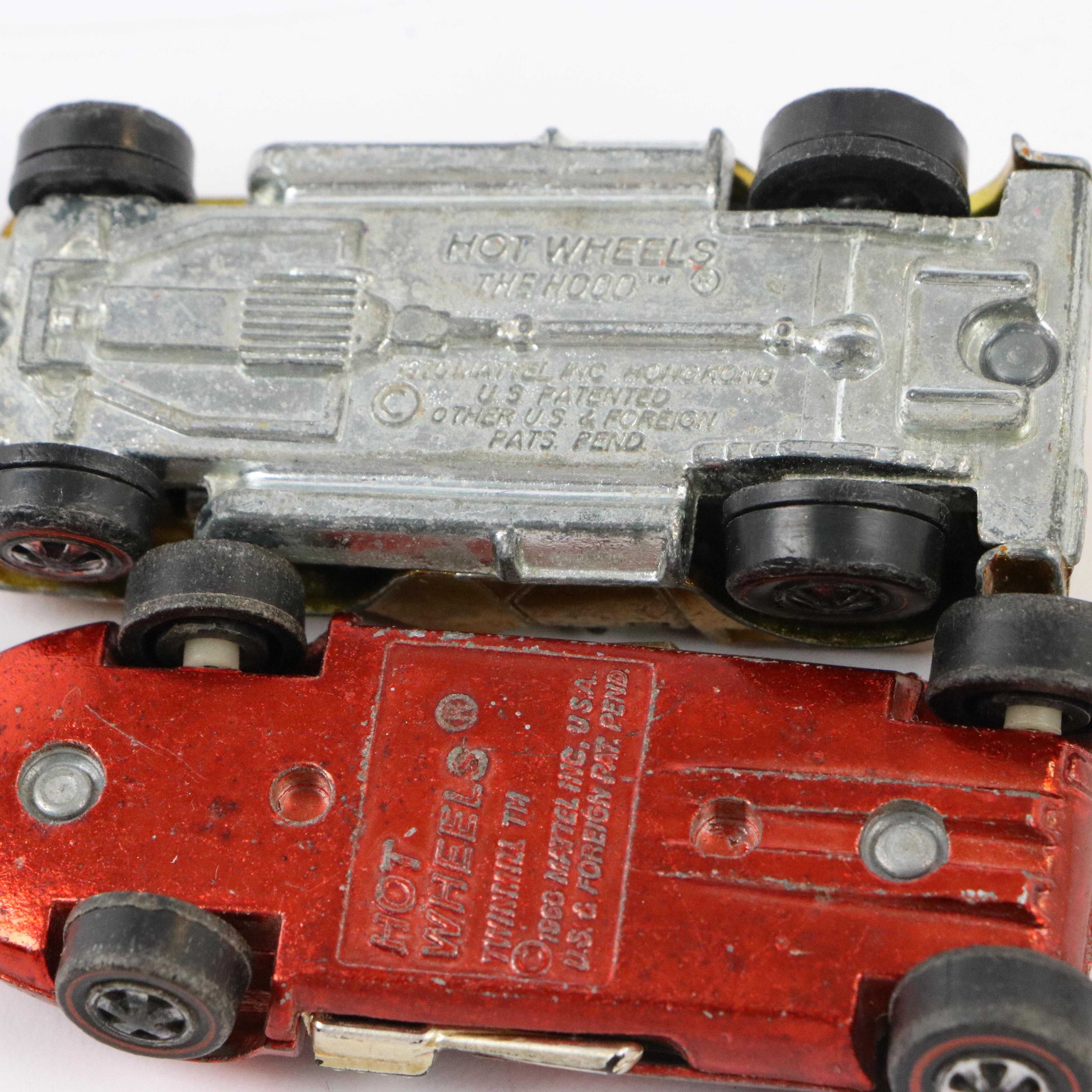 Hot Wheels Redline Diecast Cars Including "Peeping Bomb" and "Whip Creamer"