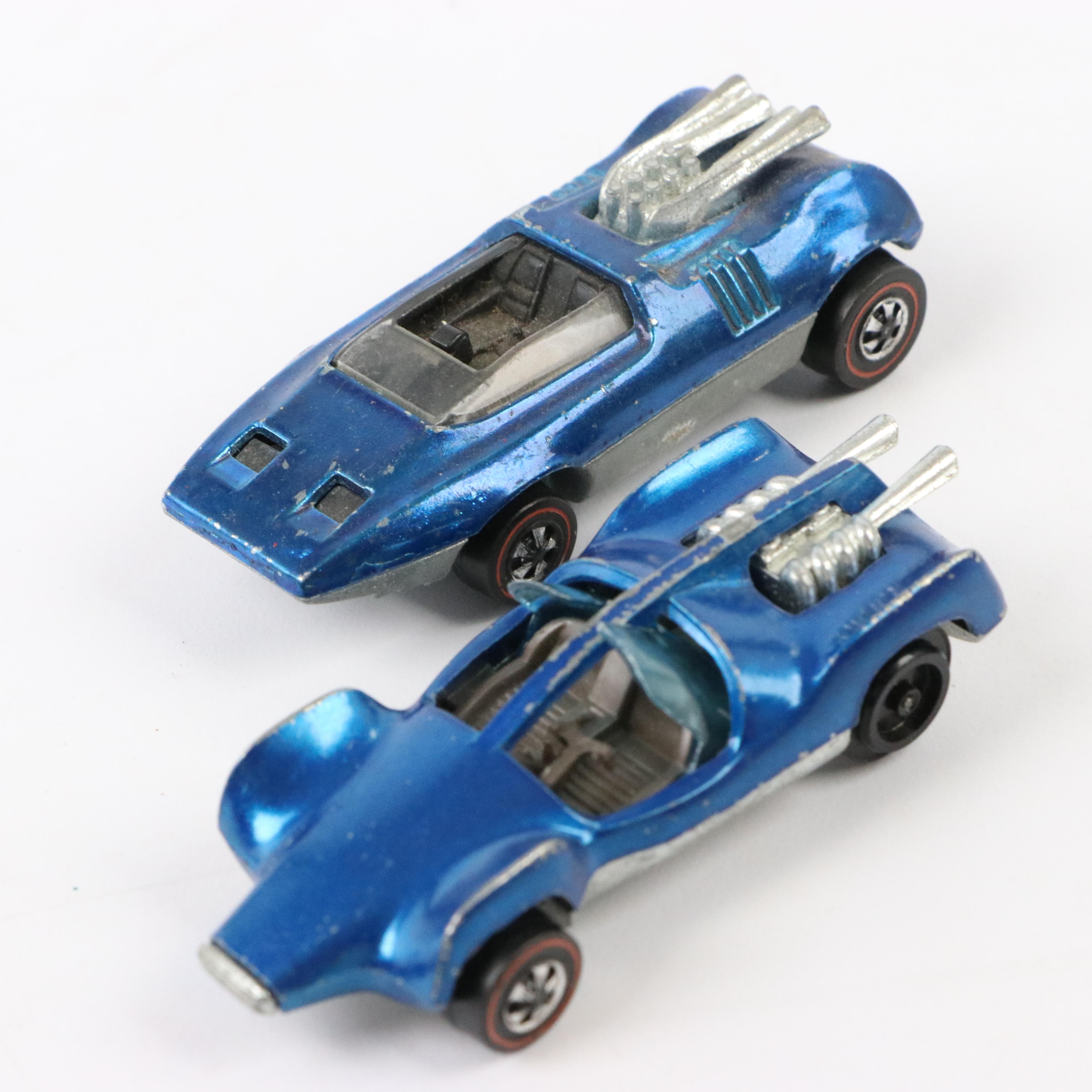 Hot Wheels Redline Diecast Cars Including "Peeping Bomb" and "Whip Creamer"