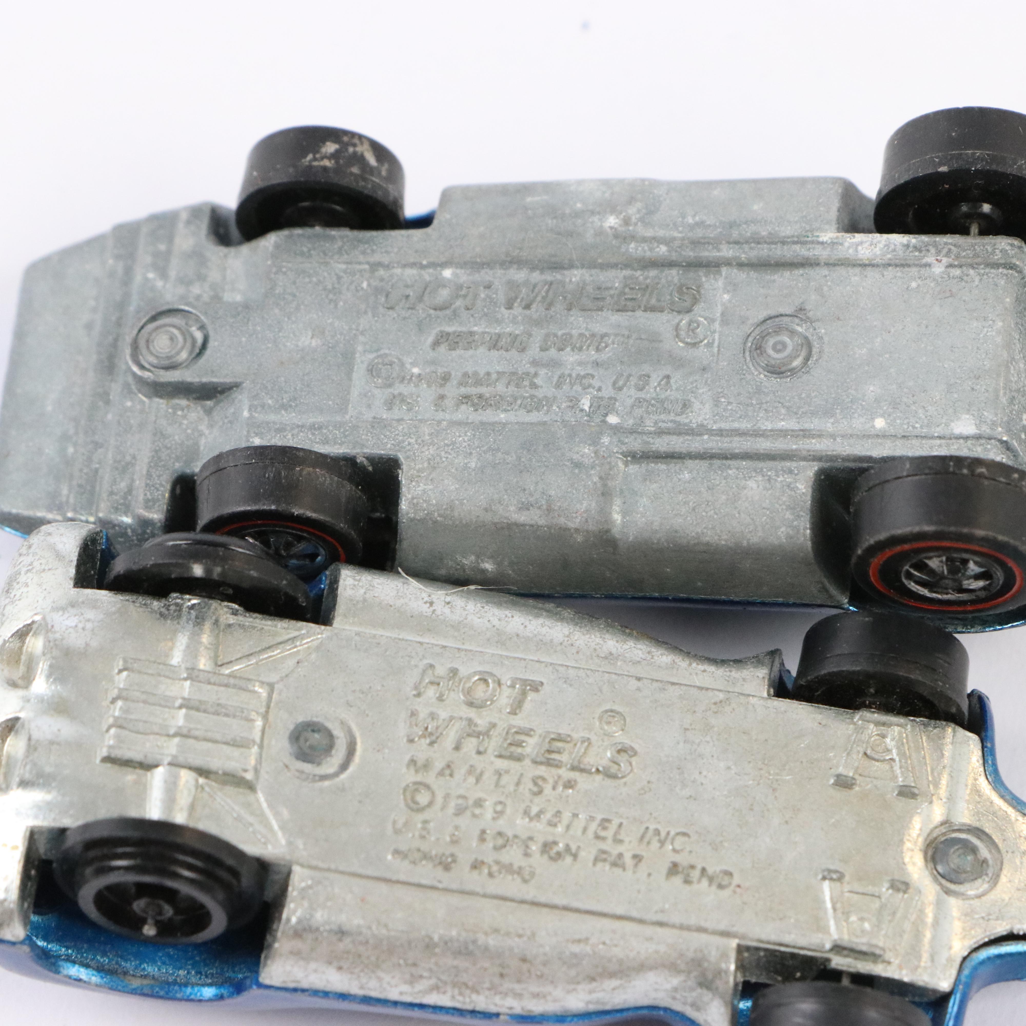 Hot Wheels Redline Diecast Cars Including "Peeping Bomb" and "Whip Creamer"