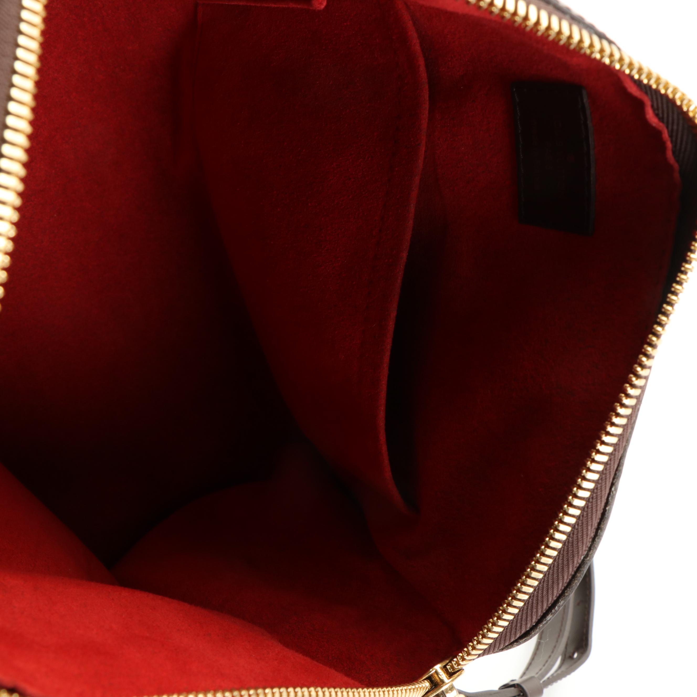 Louis Vuitton Trevi PM Two-Way Bag in Damier Ebene Canvas and Leather