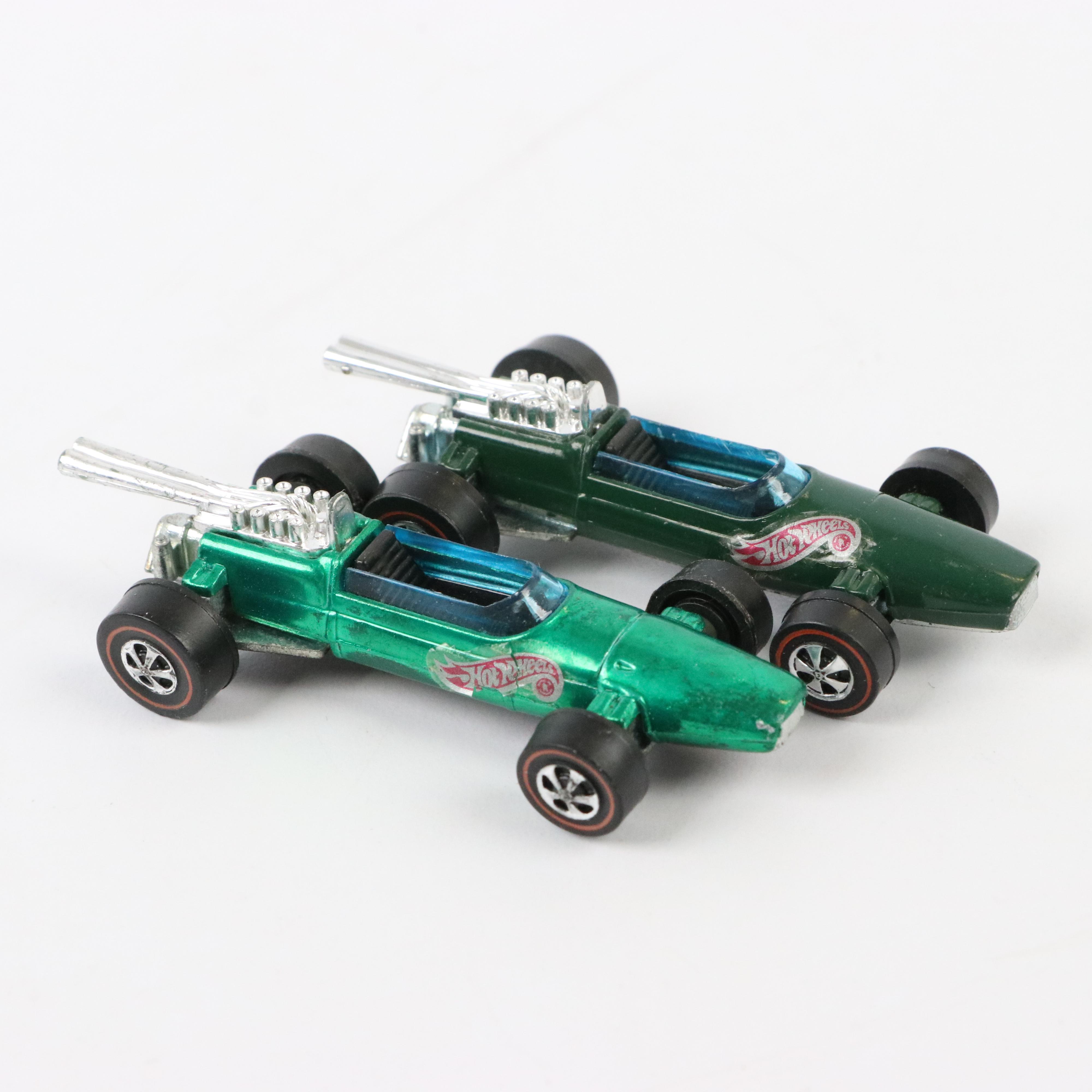 Hot Wheels Redline "Splittin' Image", "Brabham" and "Bugeye" Diecast Cars