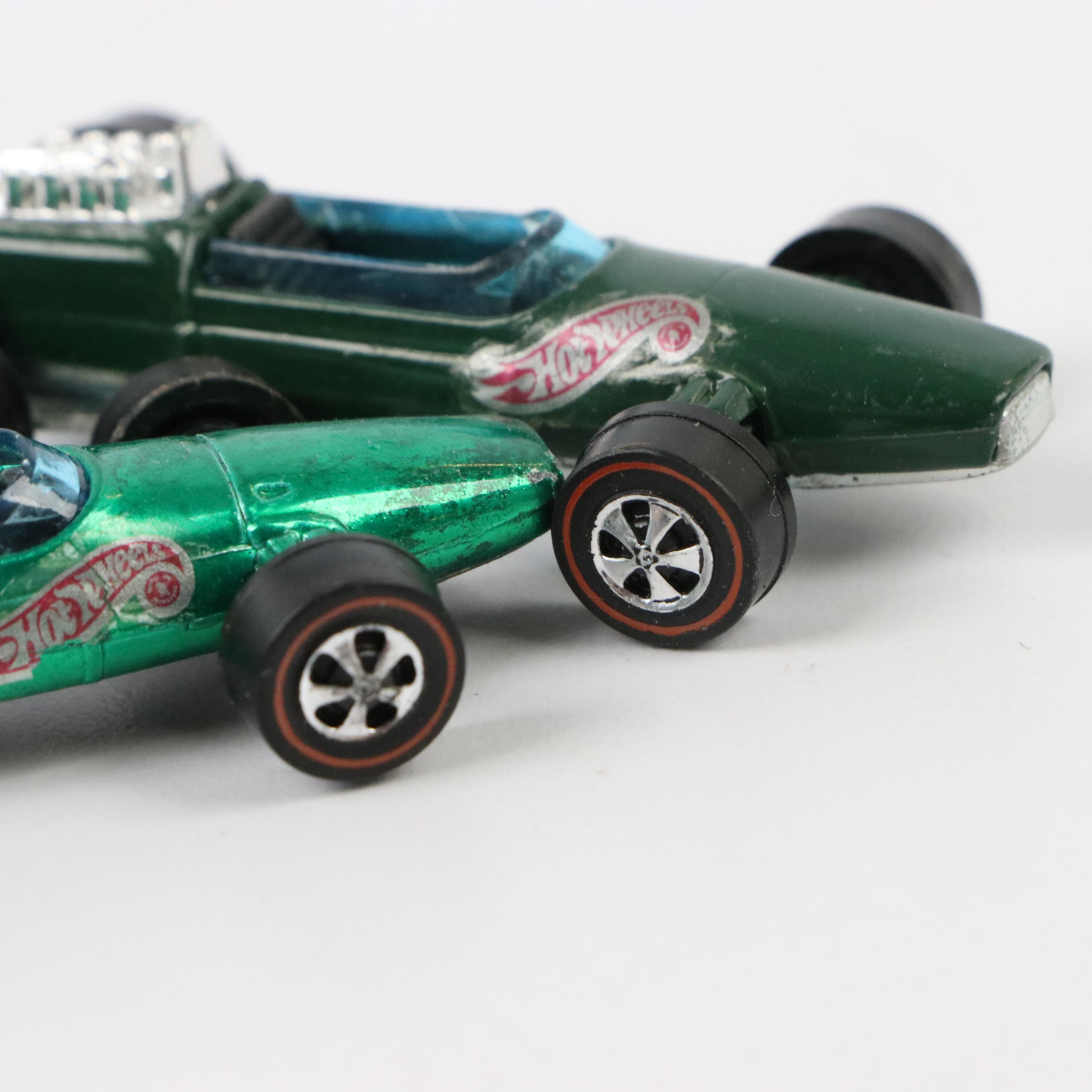 Hot Wheels Redline "Splittin' Image", "Brabham" and "Bugeye" Diecast Cars