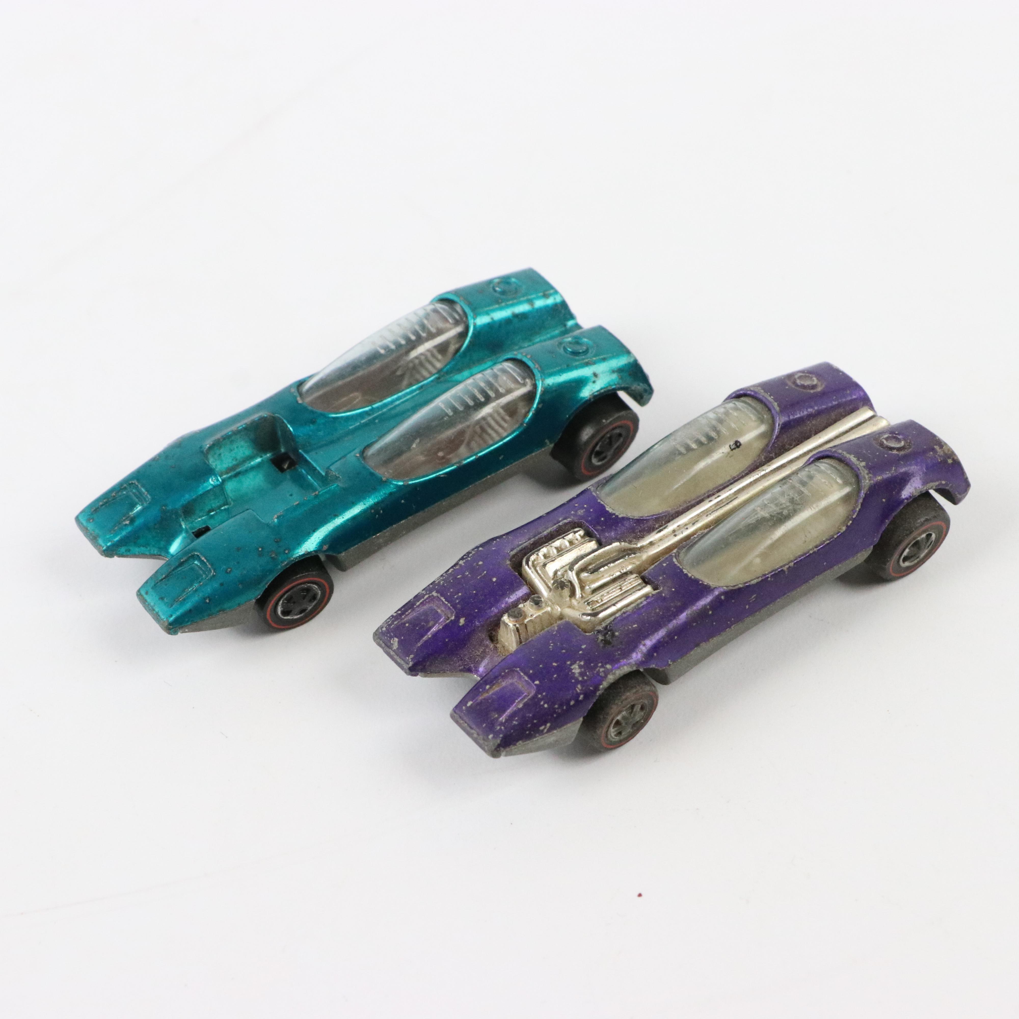 Hot Wheels Redline "Splittin' Image", "Brabham" and "Bugeye" Diecast Cars
