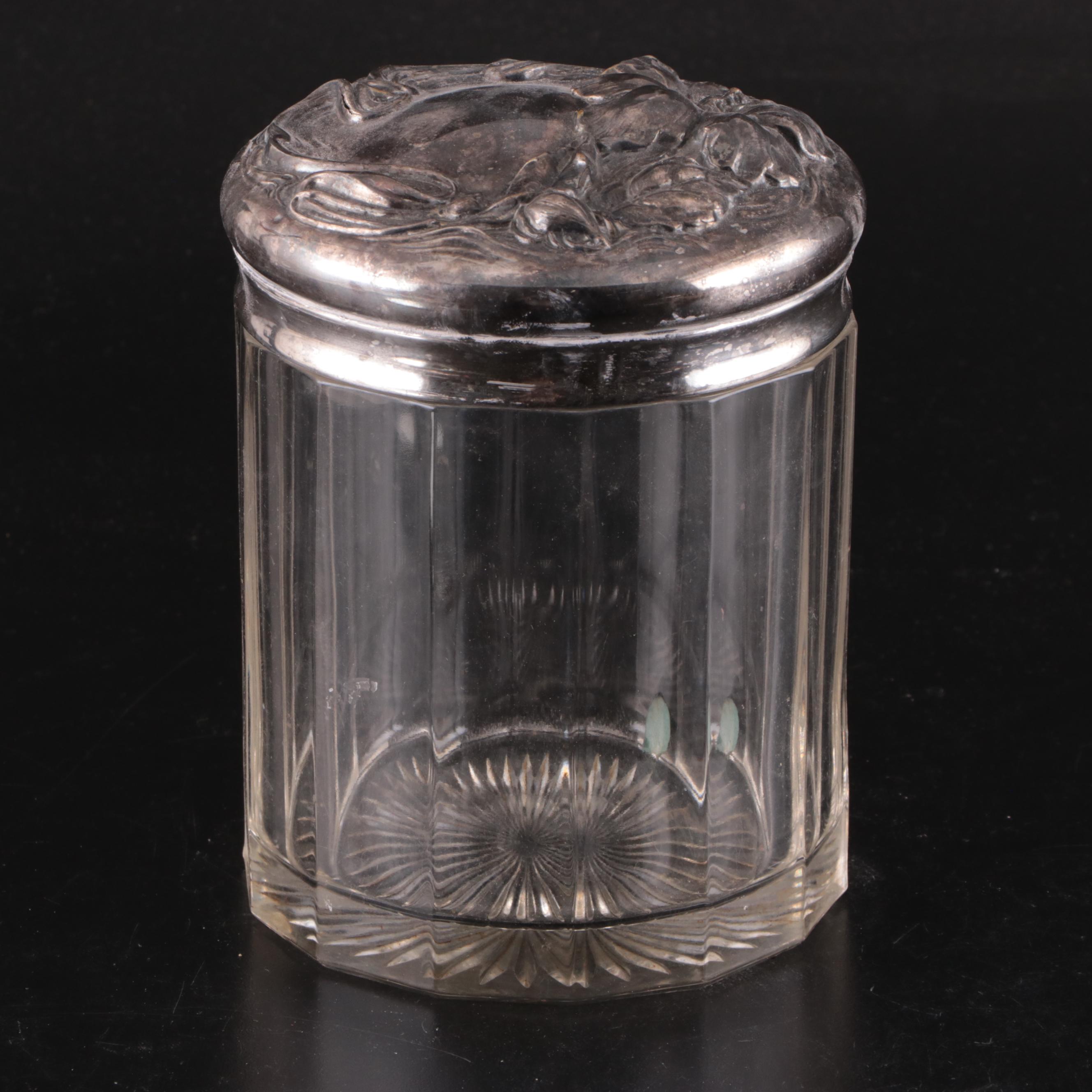 Sterling Silver Hand Held Mirror and Brush with More Vanity Accessories