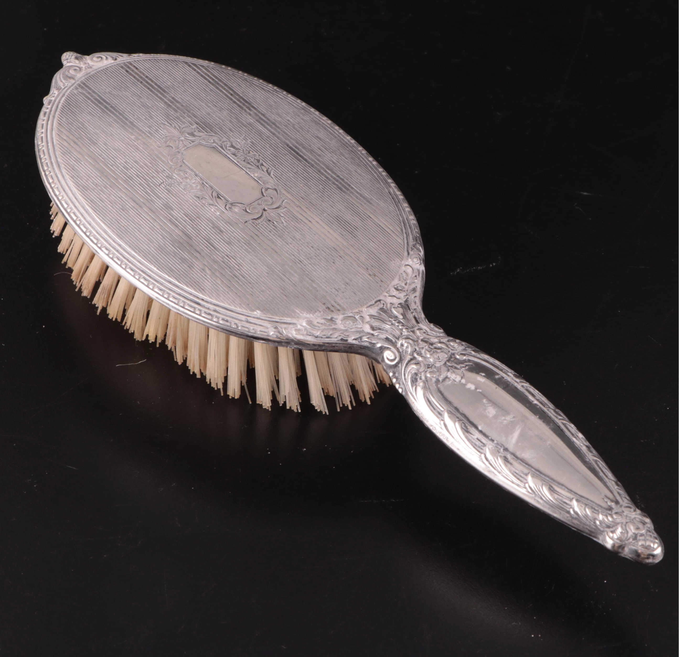 Sterling Silver Hand Held Mirror and Brush with More Vanity Accessories