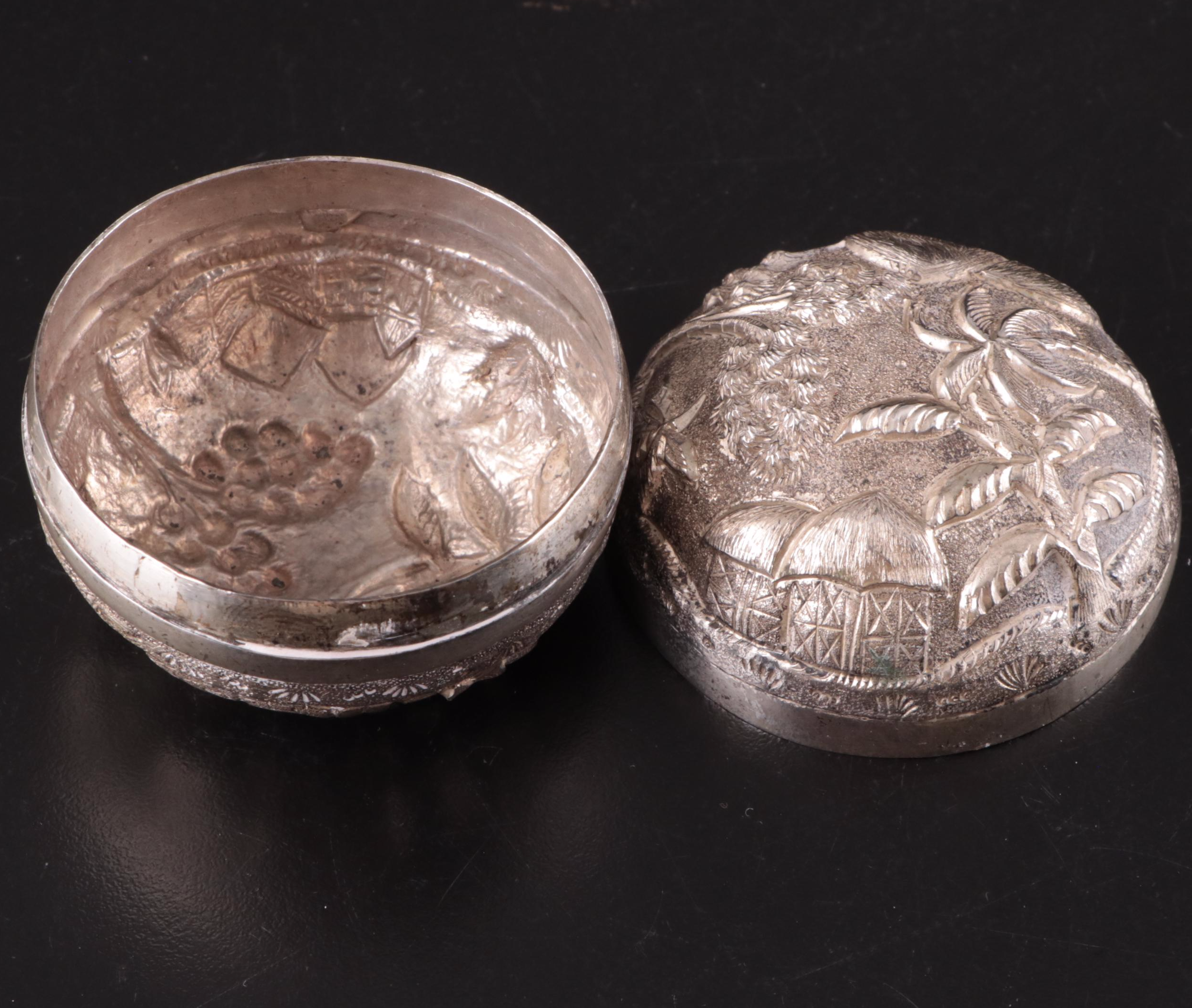 Sterling, 900 Silver and Metal Trinket Boxes