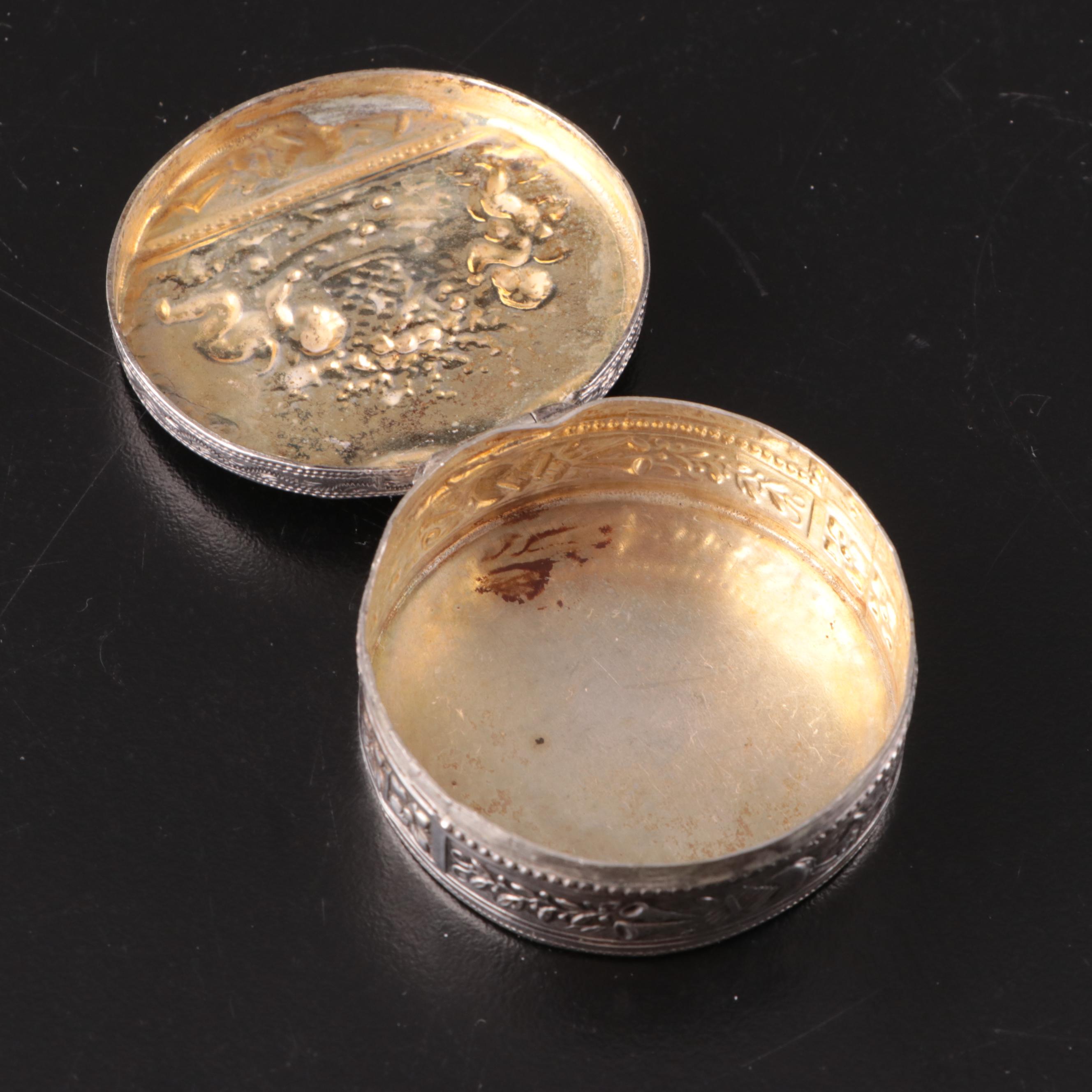 Sterling, 900 Silver and Metal Trinket Boxes