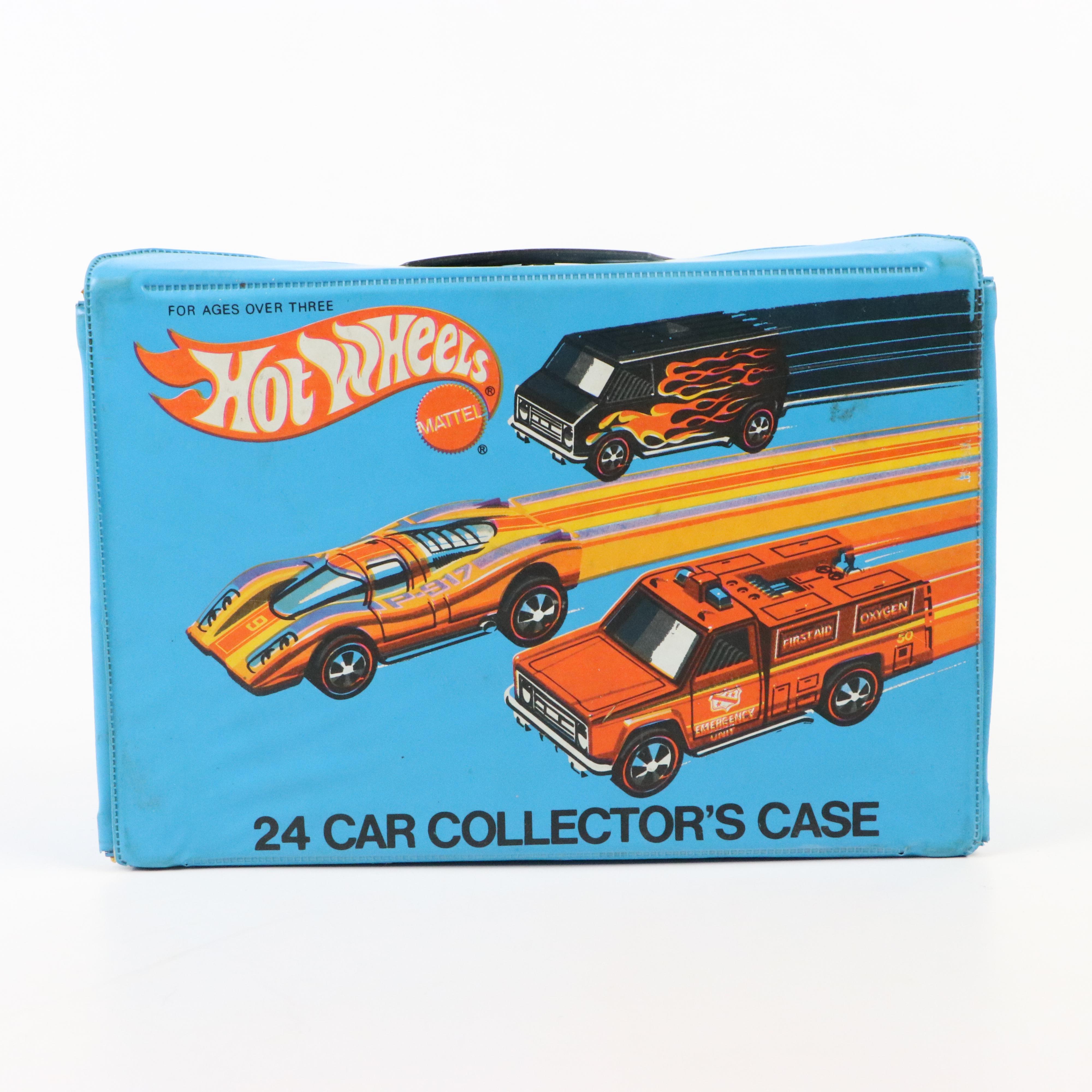Hot Wheels Collector's Case with Redline Diecast Cars Including "Ferrari 321P"