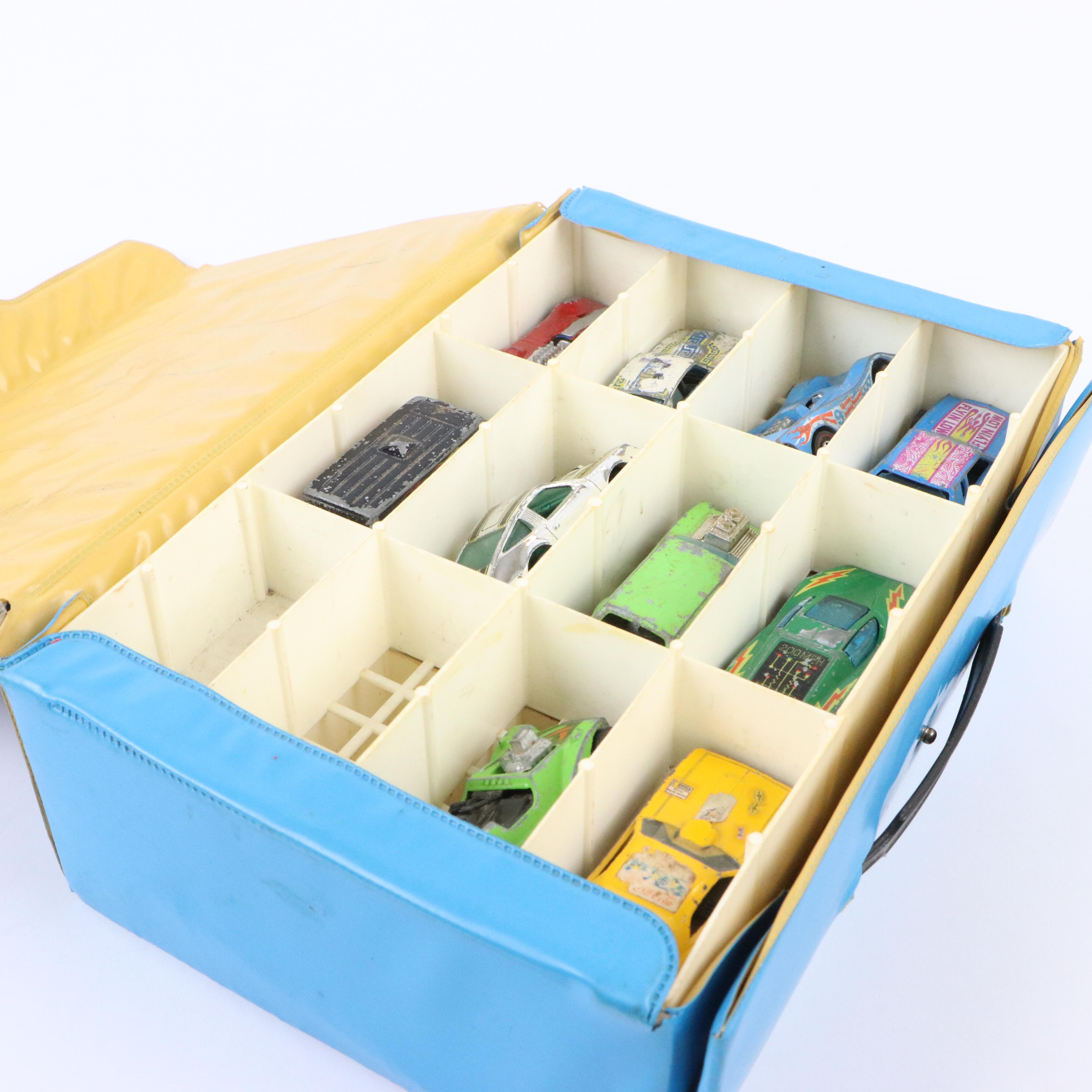 Hot Wheels Collector's Case with Redline Diecast Cars Including "Ferrari 321P"