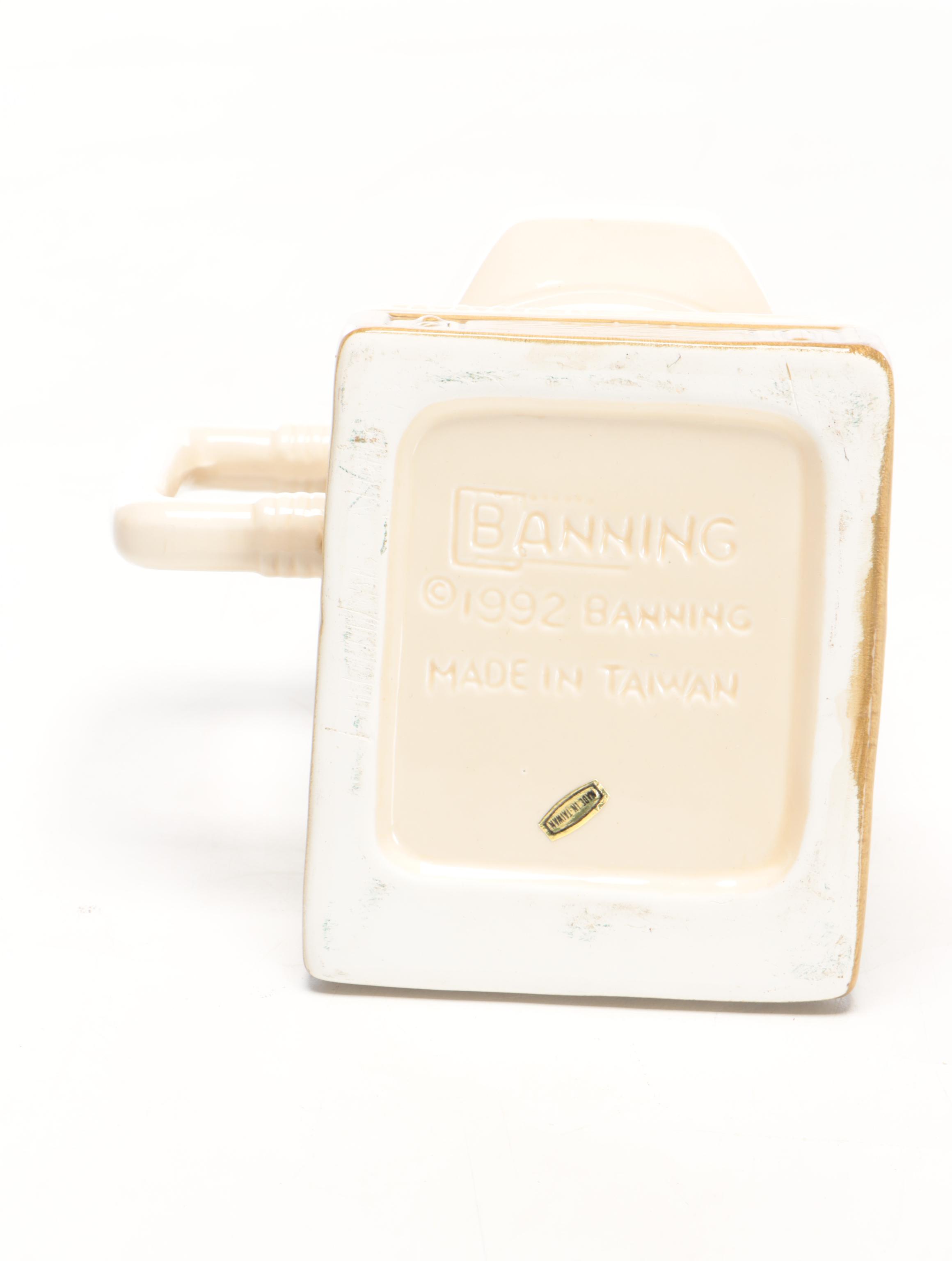 Green-Painted Wooden Organizer Cubby With Desk Lamp and Pencil Cup