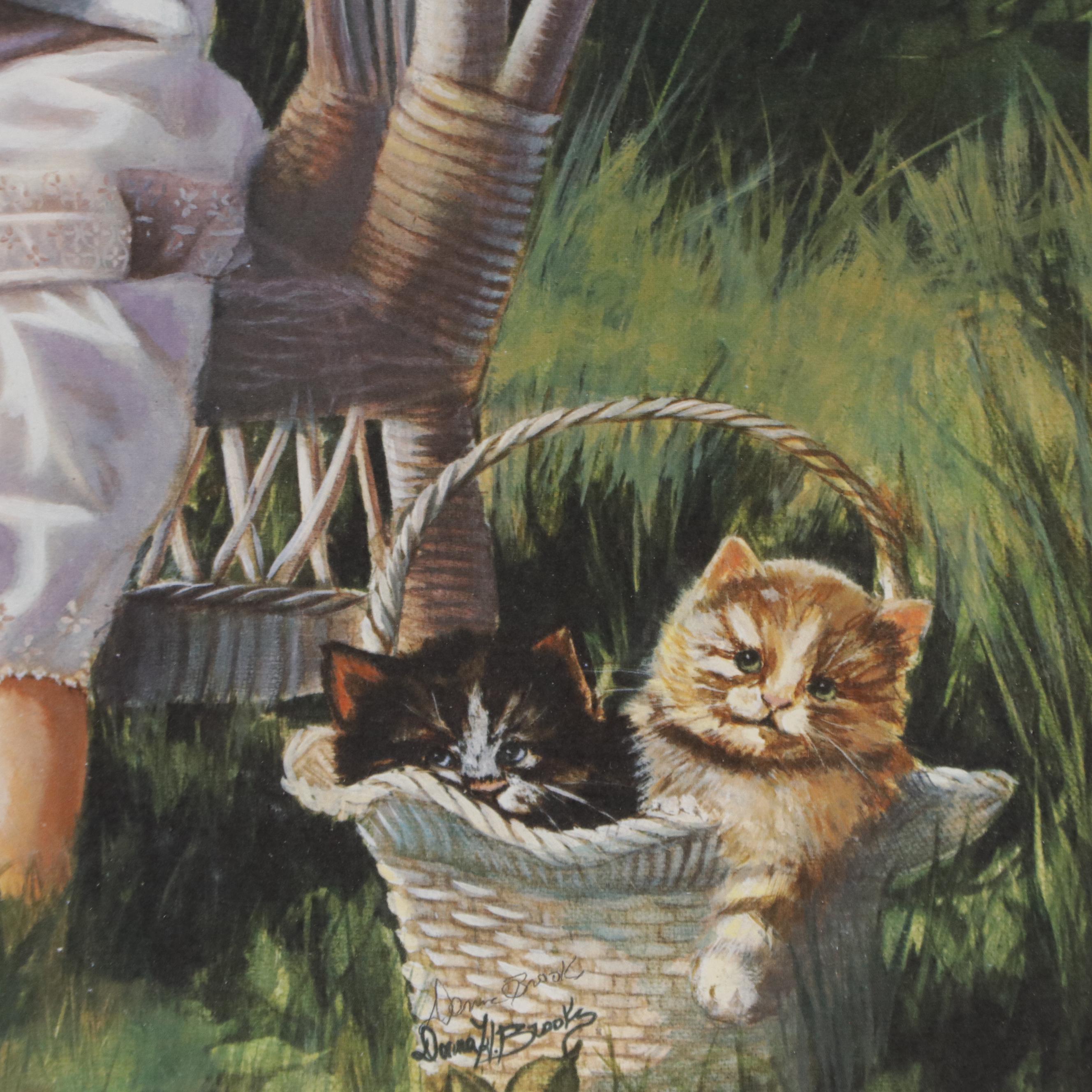 Donna Brooks Offset Lithograph "Can We Keep Them All?"