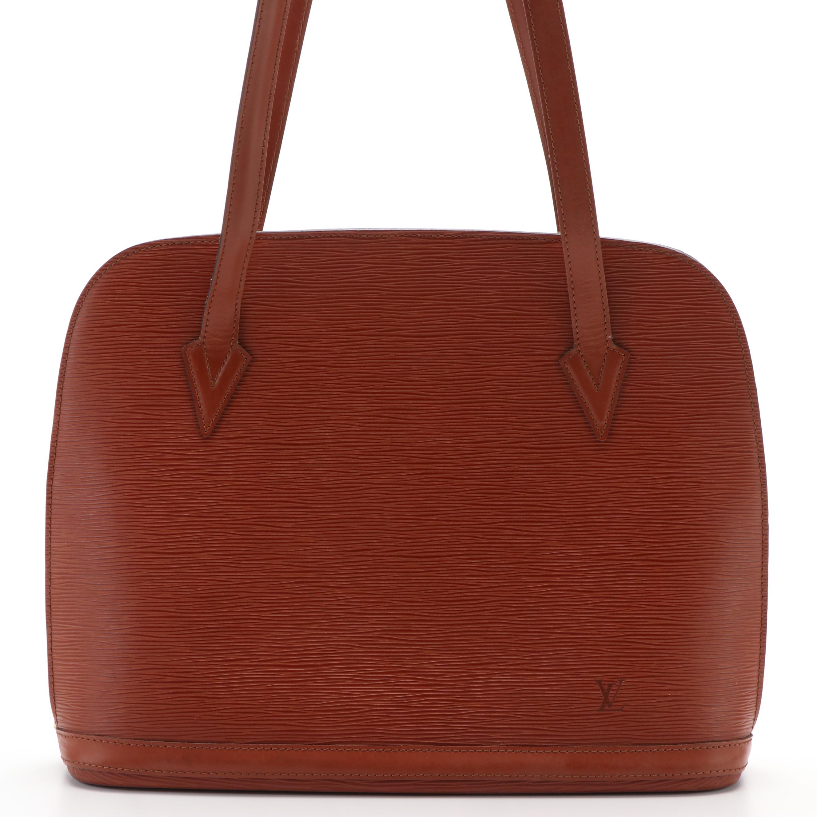 Louis Vuitton Lussac Shoulder Bag in Brown Epi Leather