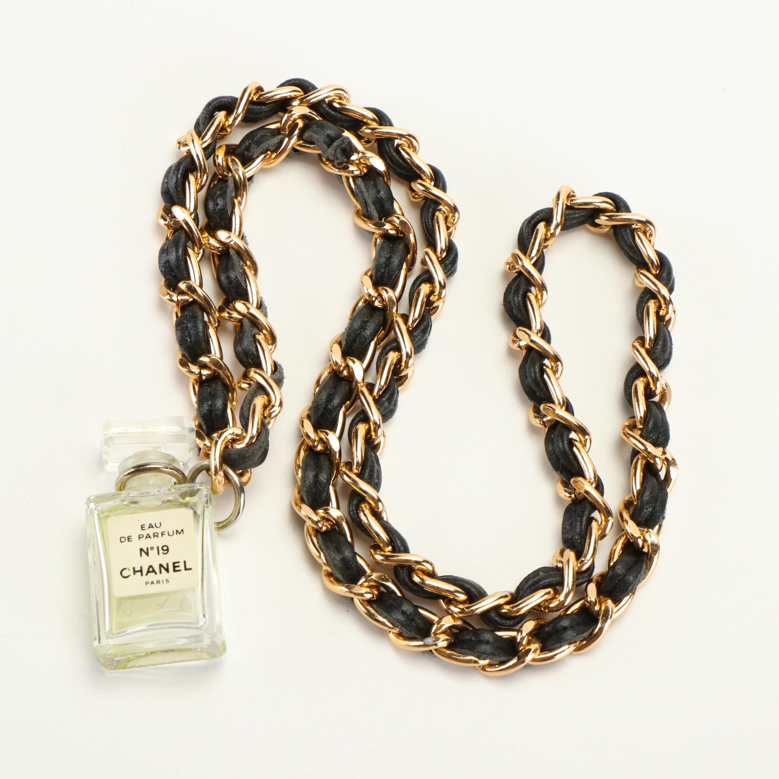 Chanel Mini Perfume Bottle Accessory With Box