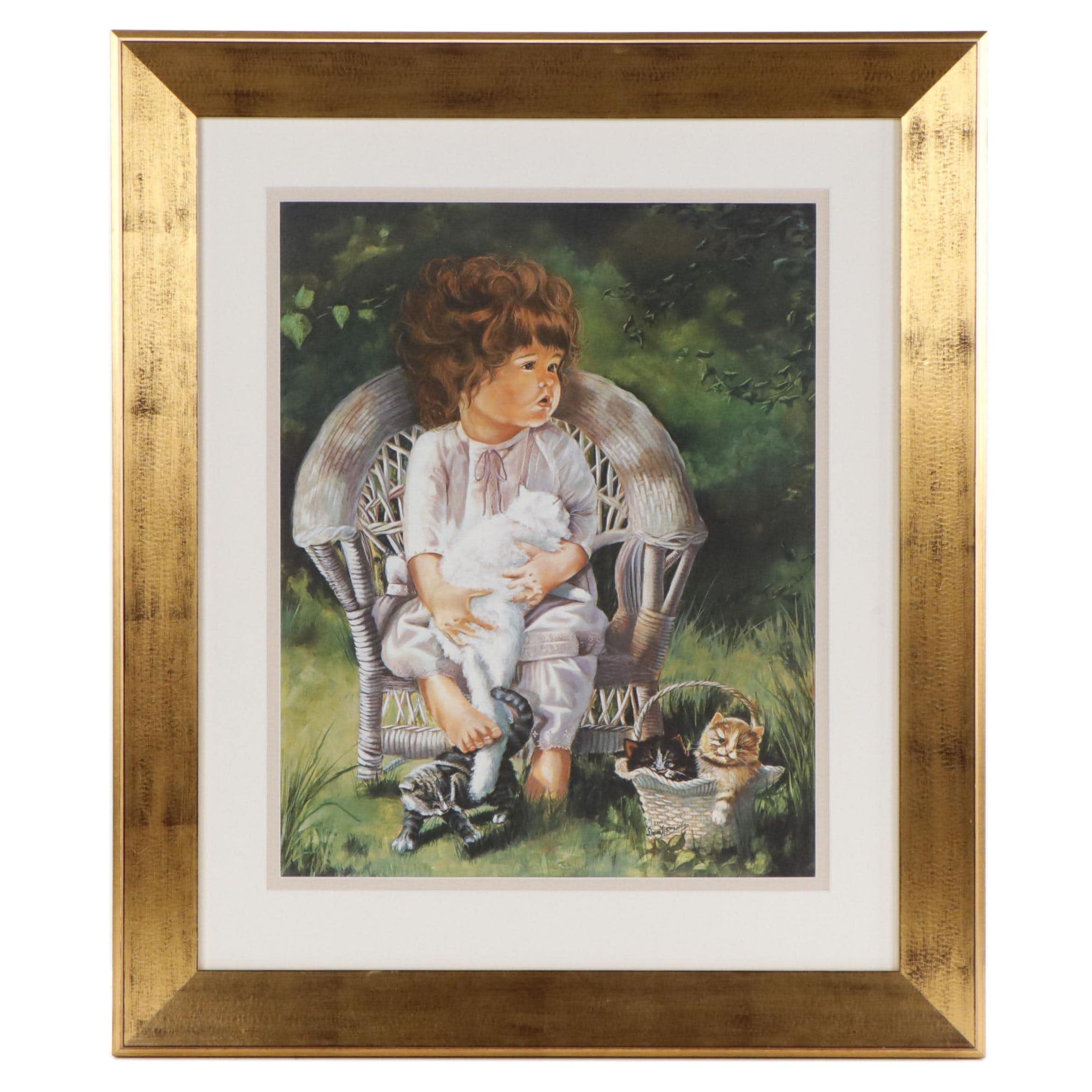 Donna Brooks Offset Lithograph "Can We Keep Them All?"