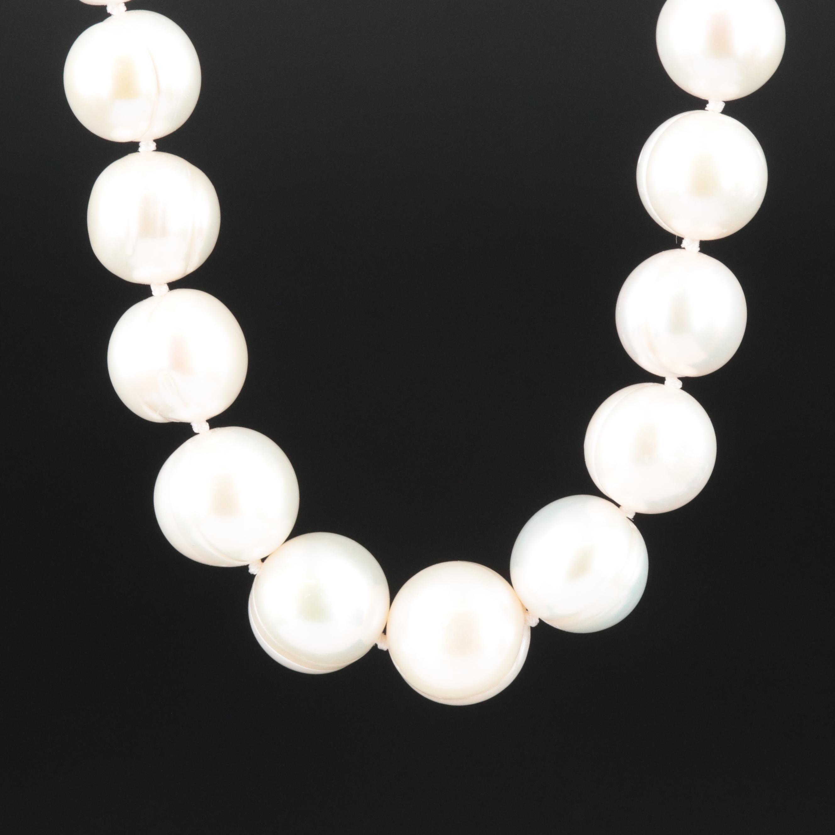 Pearl Necklace with 14K Clasp