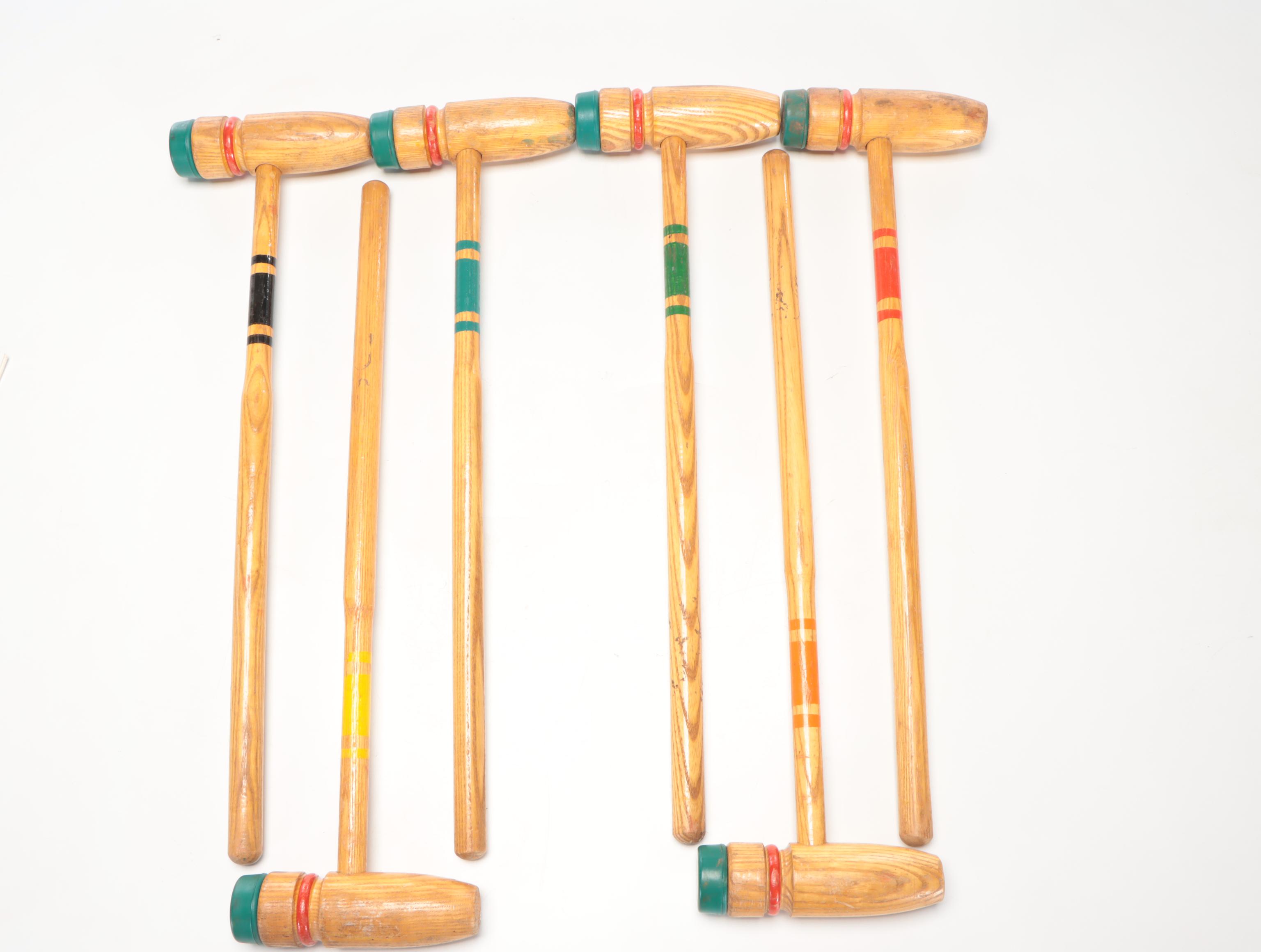 Rademaker Wooden Croquet Set, Late 20th Century