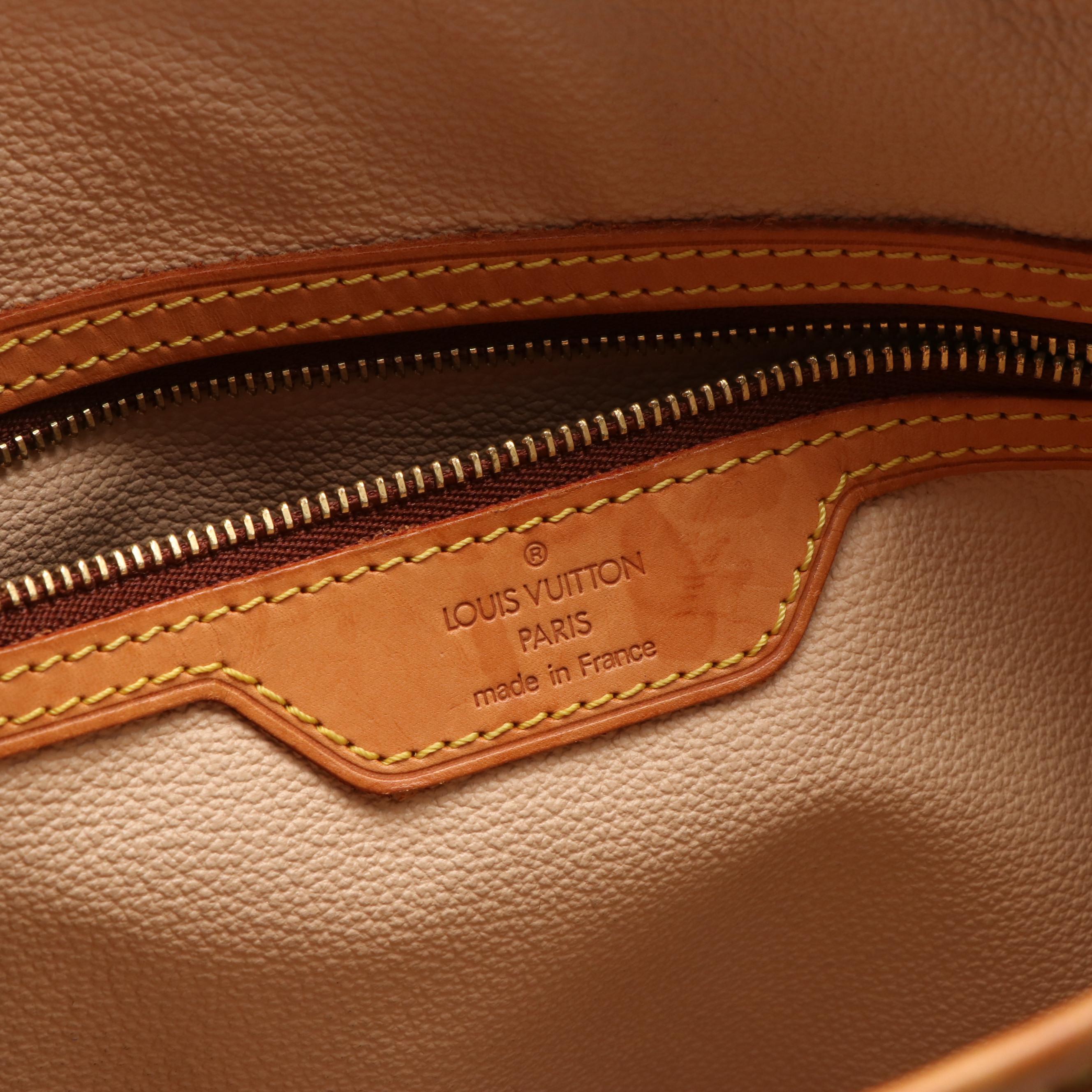 Louis Vuitton Bucket Bag GM in Monogram Coated Canvas and Vachetta Leather