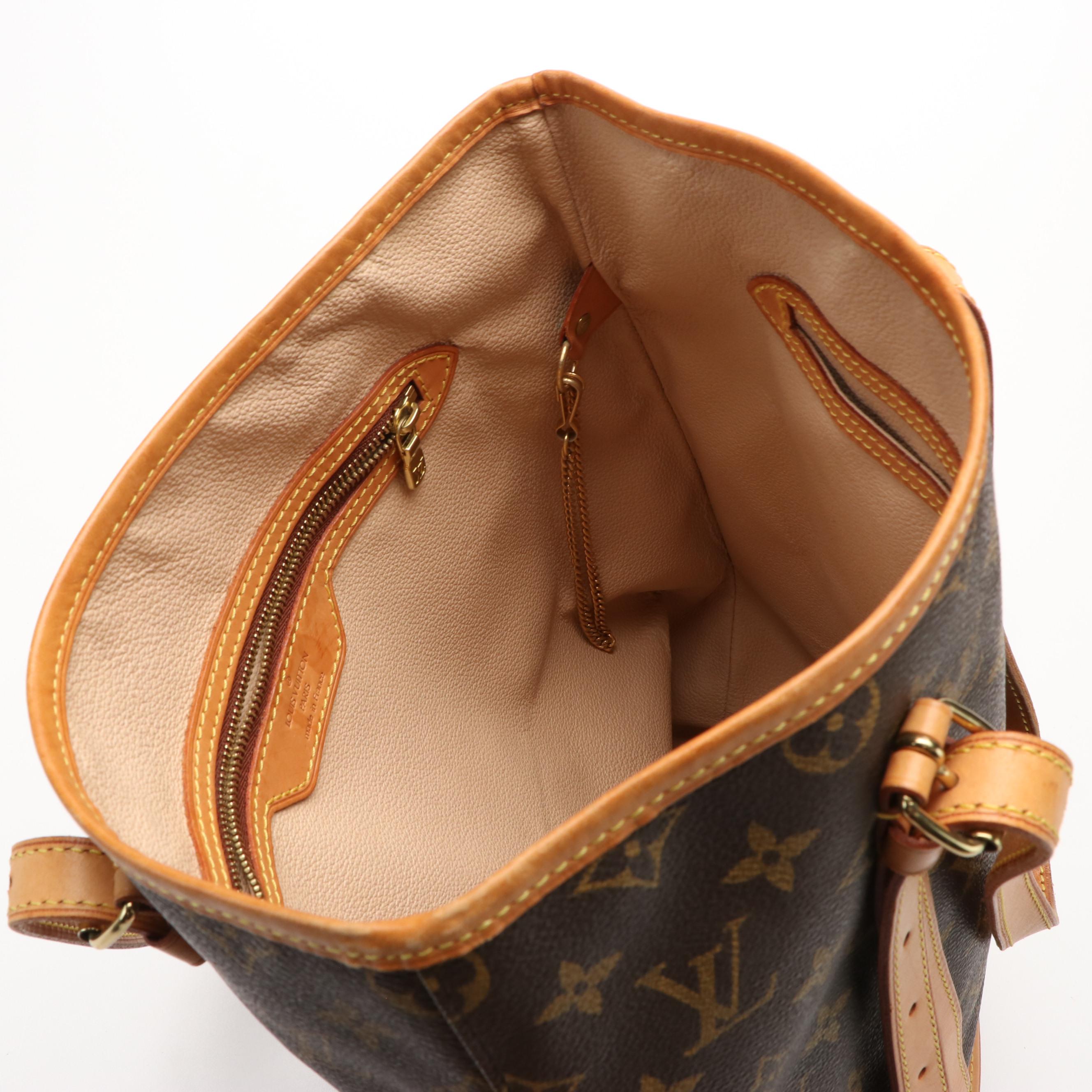Louis Vuitton Bucket Bag GM in Monogram Coated Canvas and Vachetta Leather