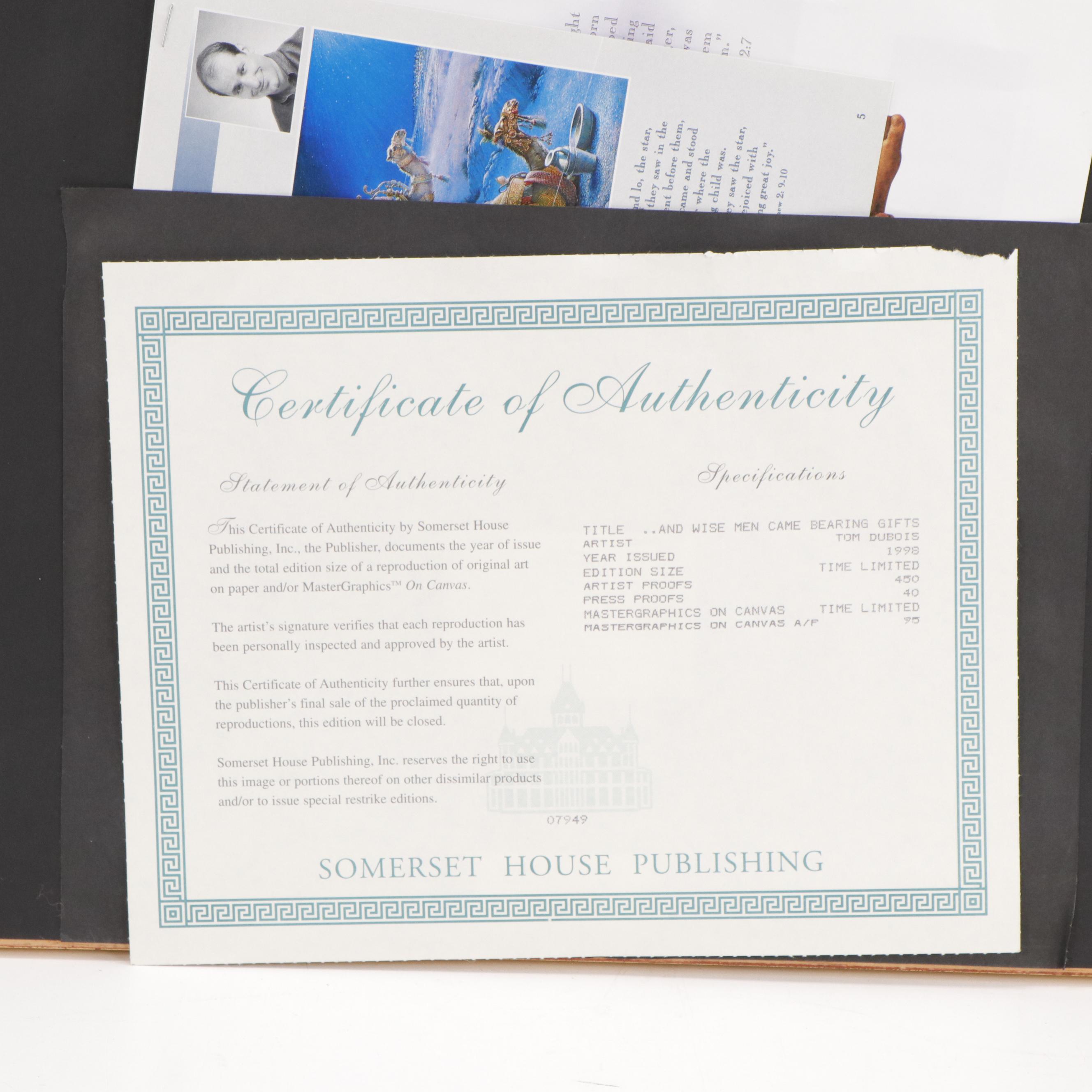 Tom duBois Offset Lithograph "...and Wise Men Came Bearing Gifts," 1998