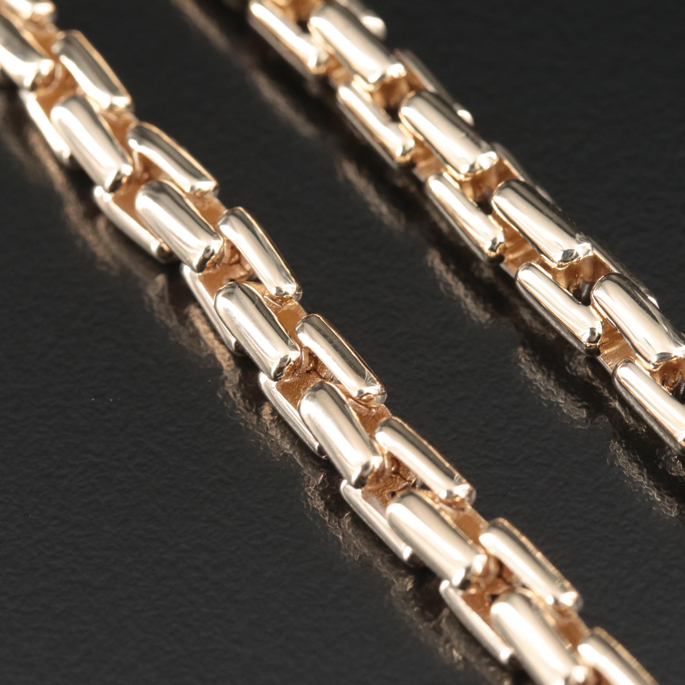 14K Fancy Link Chain Necklace