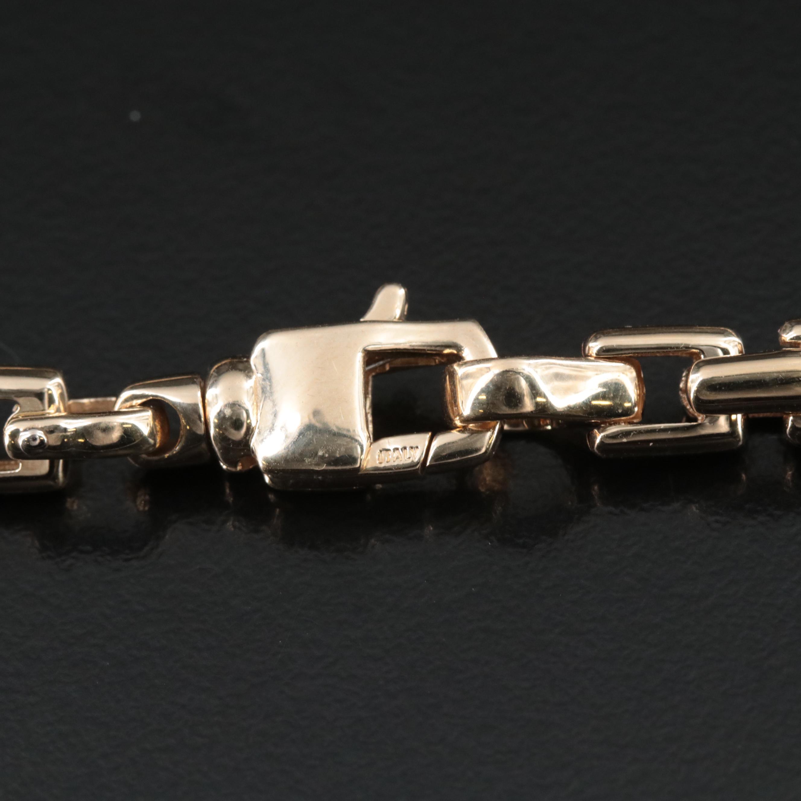 14K Fancy Link Chain Necklace