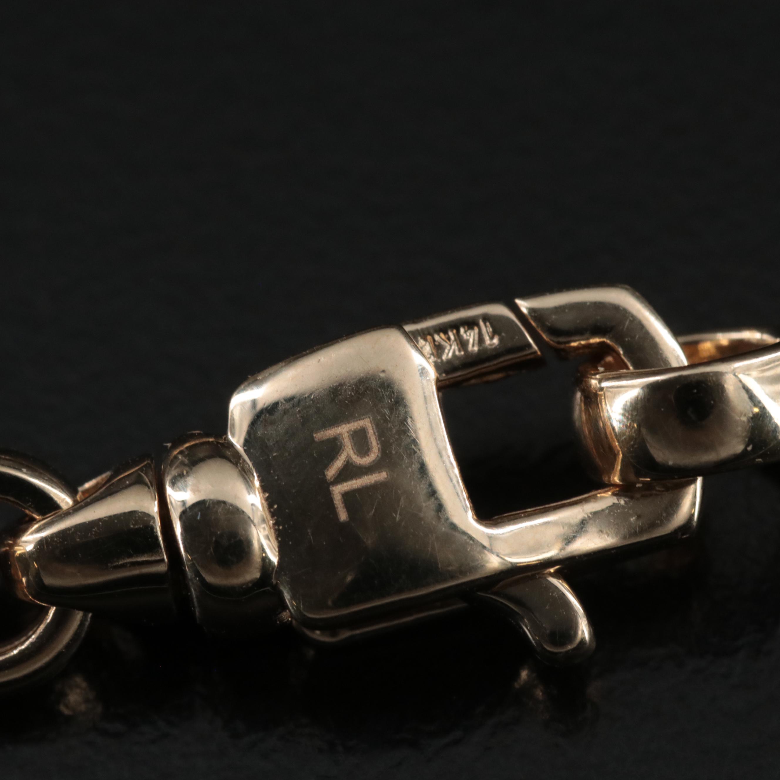 14K Fancy Link Chain Necklace