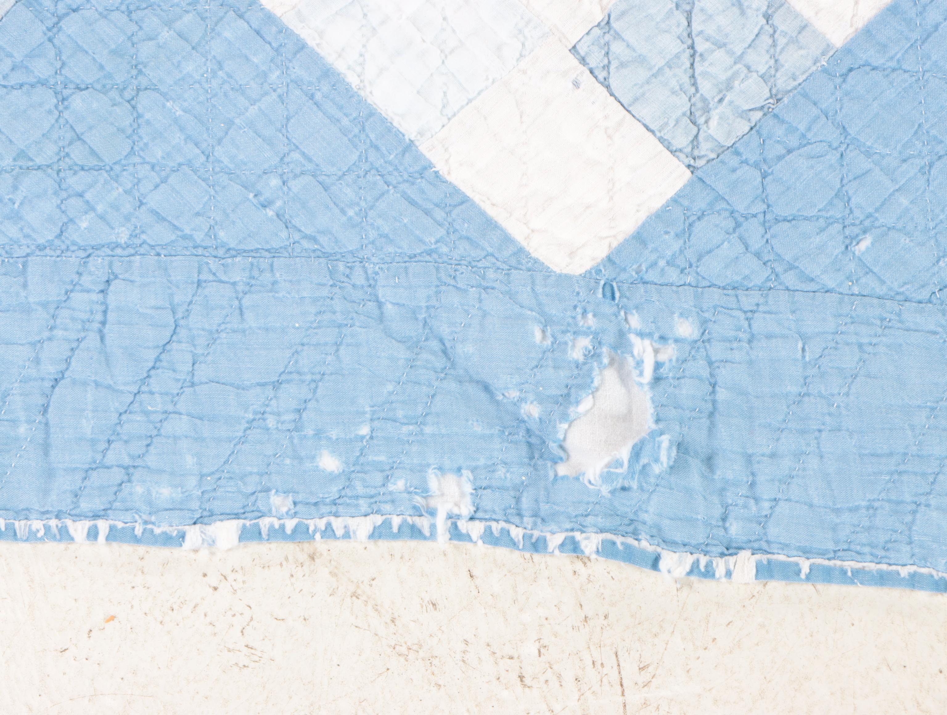 Handmade "Dresden Plate", "Nine Patch", and "Hourglass" Pieced Quilts, 20th C.