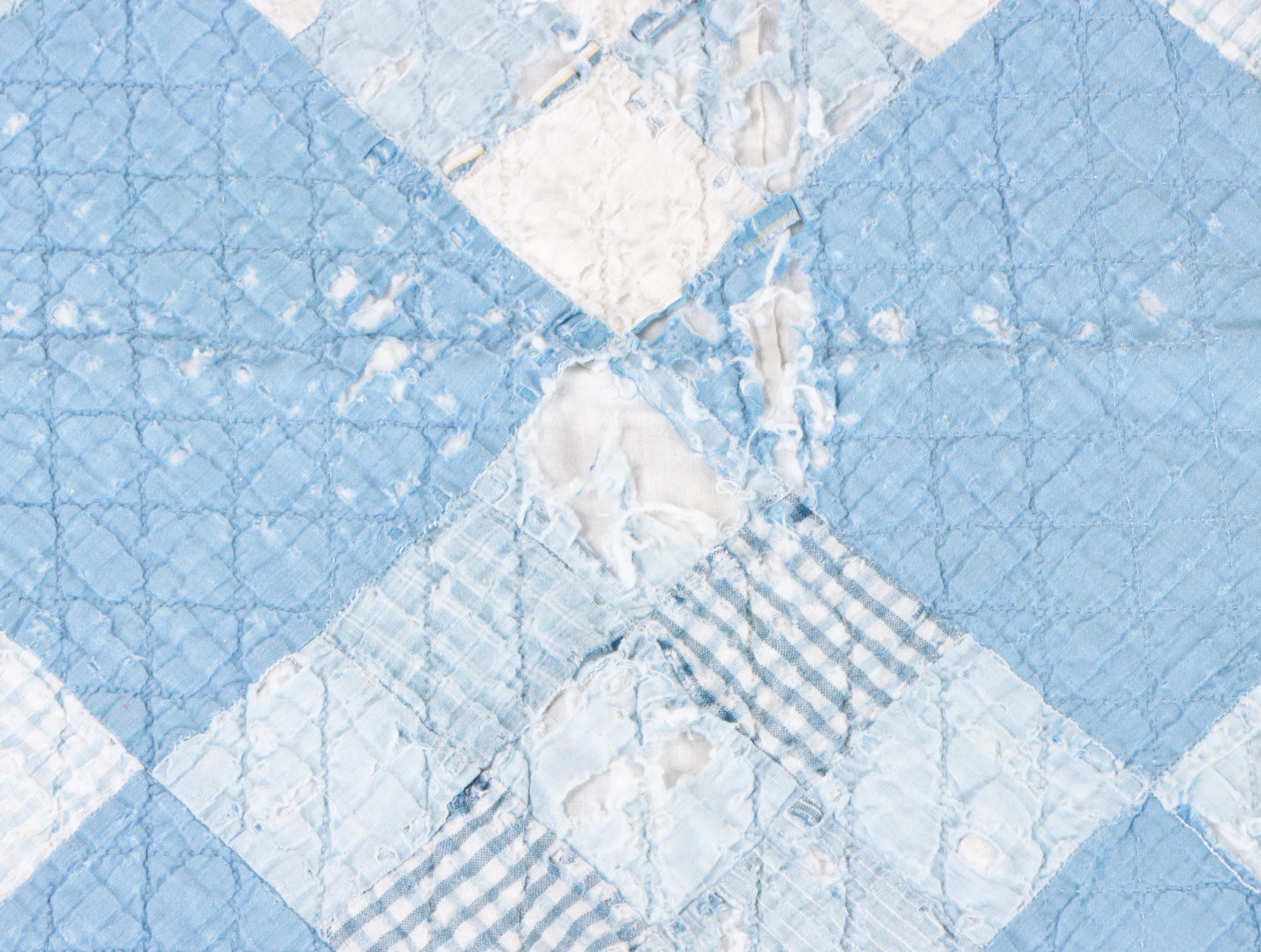 Handmade "Dresden Plate", "Nine Patch", and "Hourglass" Pieced Quilts, 20th C.