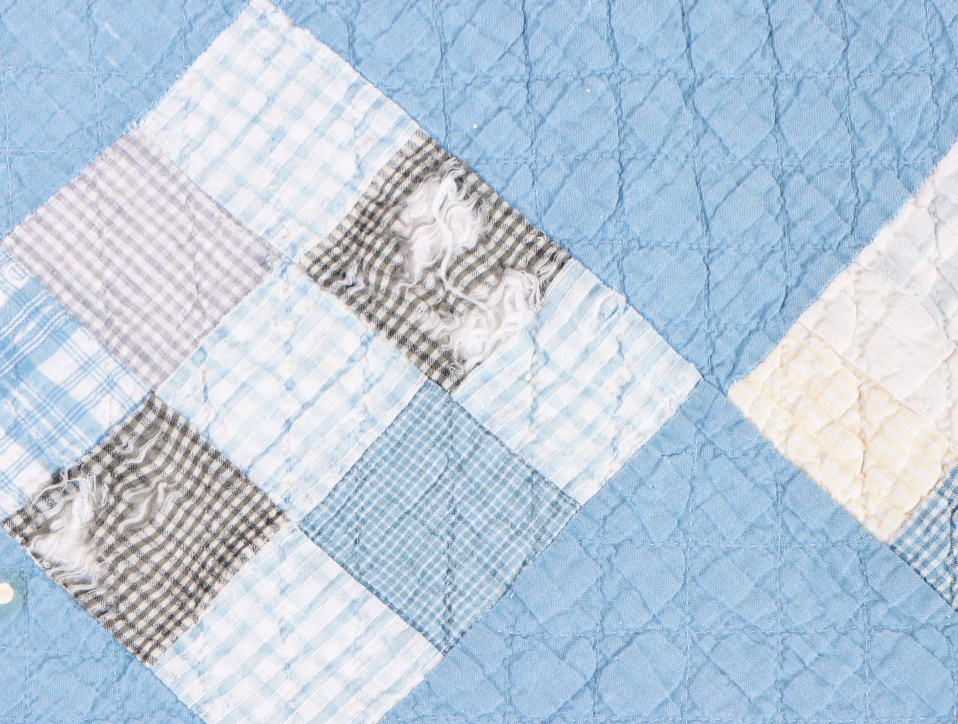 Handmade "Dresden Plate", "Nine Patch", and "Hourglass" Pieced Quilts, 20th C.