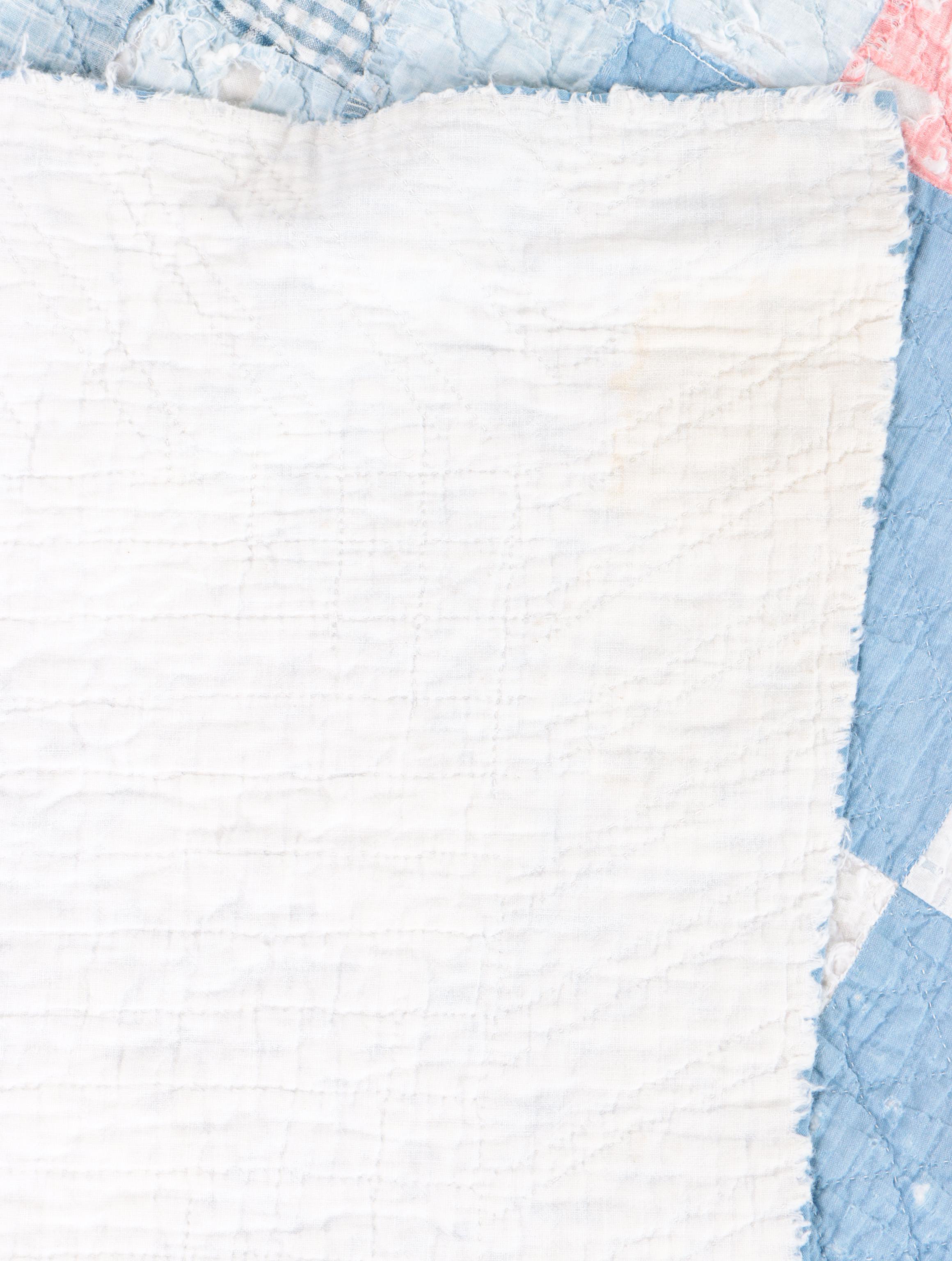 Handmade "Dresden Plate", "Nine Patch", and "Hourglass" Pieced Quilts, 20th C.