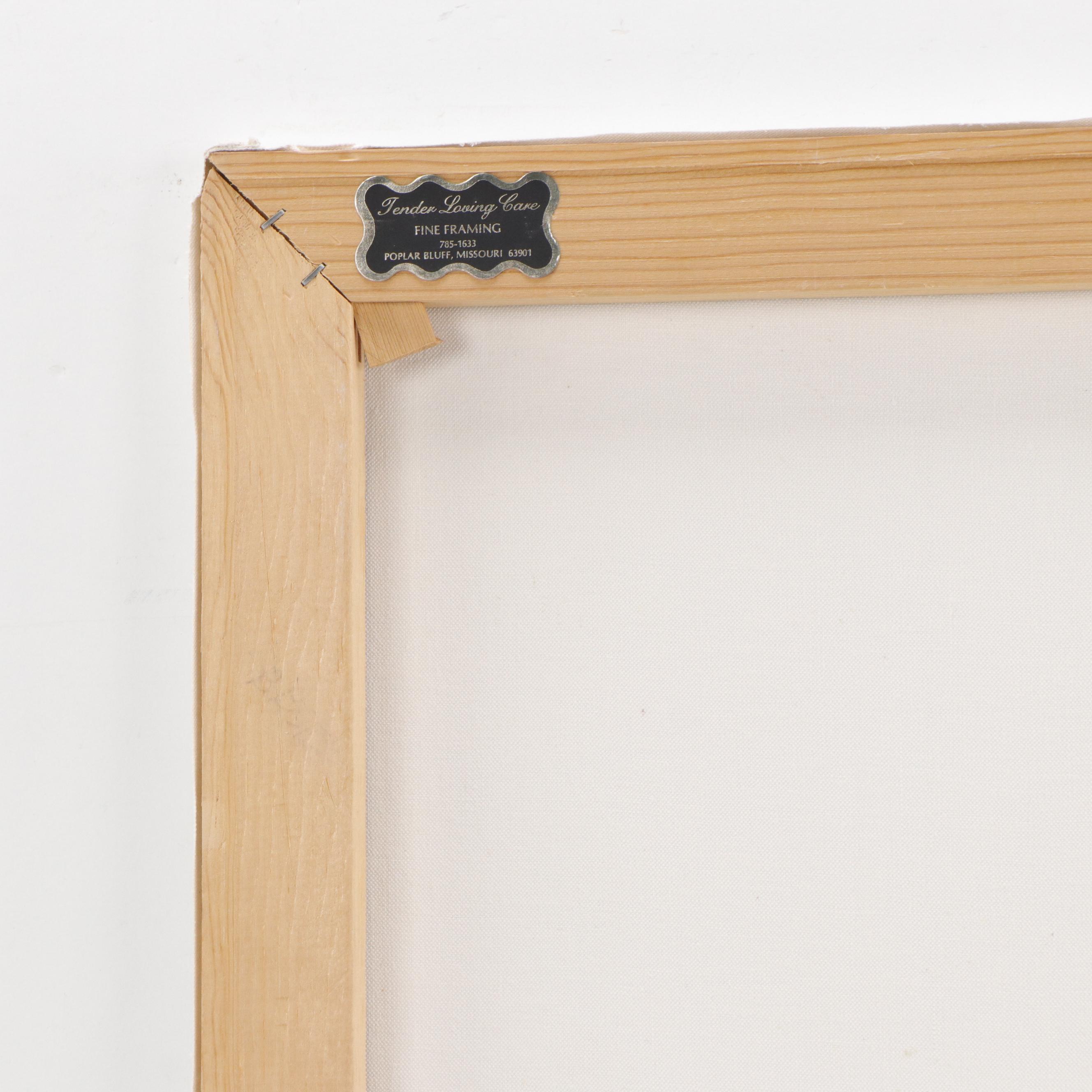 Wildflower Bouquet Oil Painting, Circa 1970