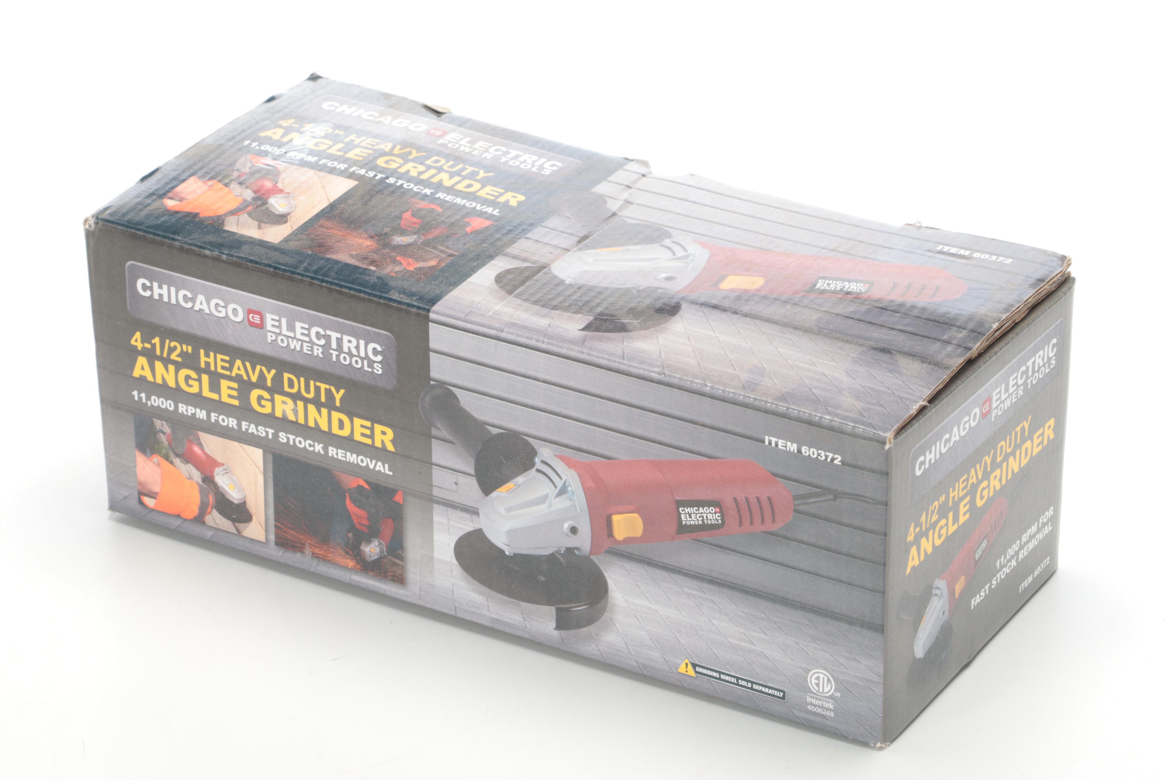 Chicago Electric Jigsaw and Angle Grinder, Drill Master Impact Drill
